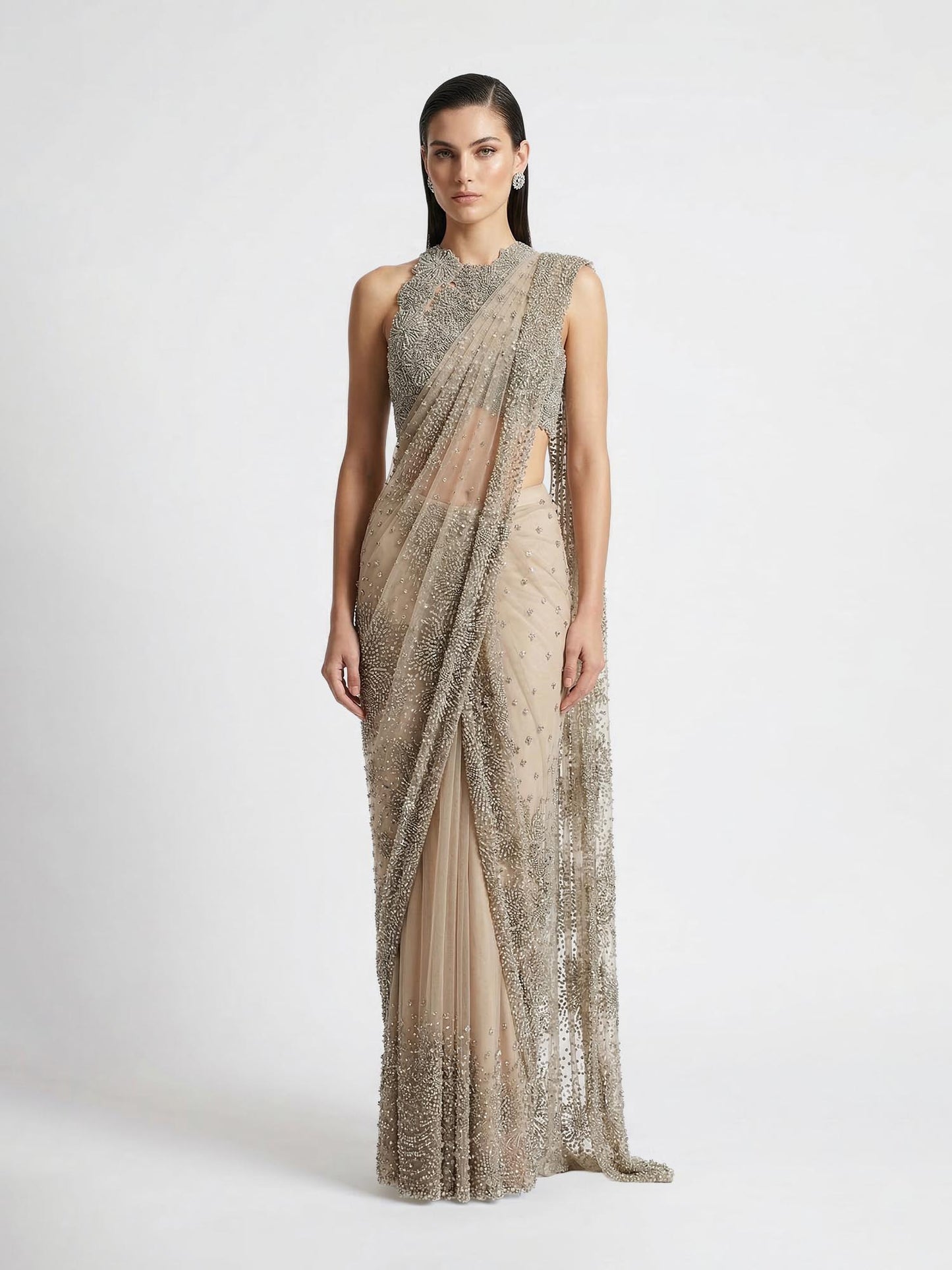 The Stardust Shimmer Saree