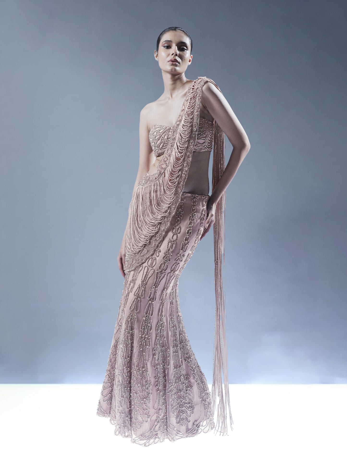 Shimmering Stillness Saree