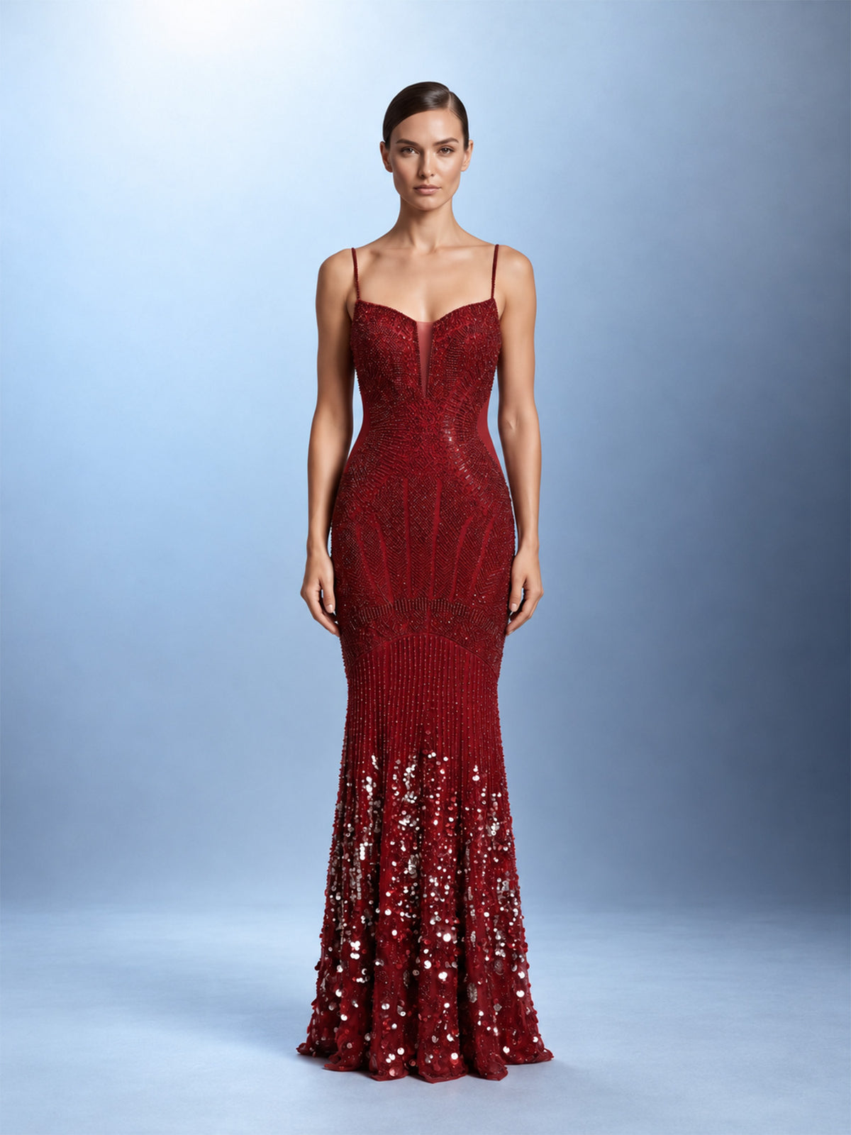 Embellished Siren Gown