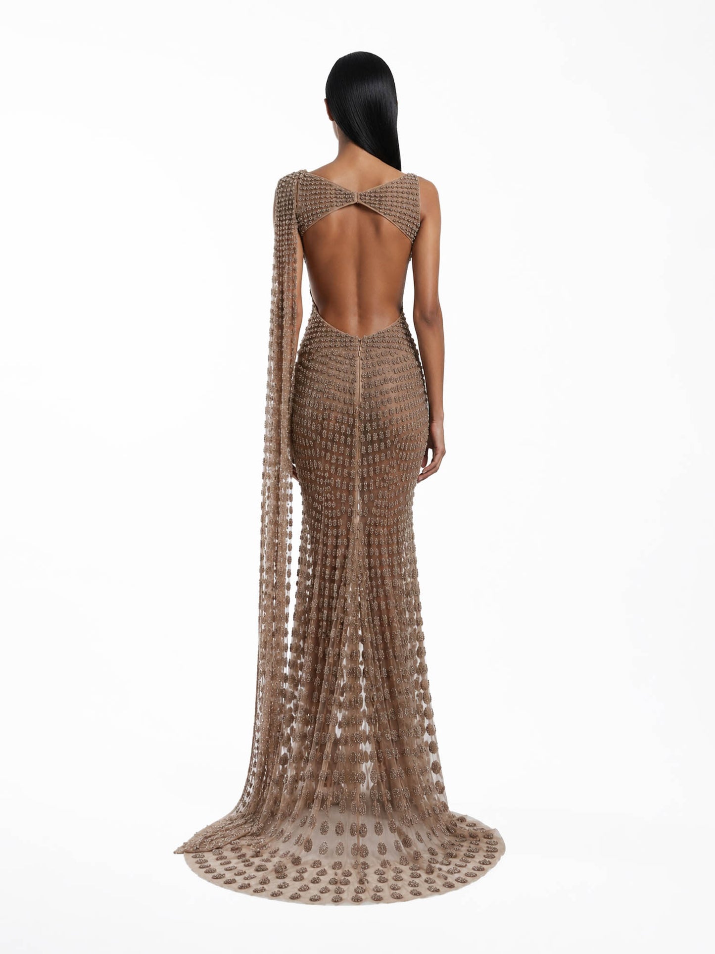 Ethereal Mirage Cutout Gown