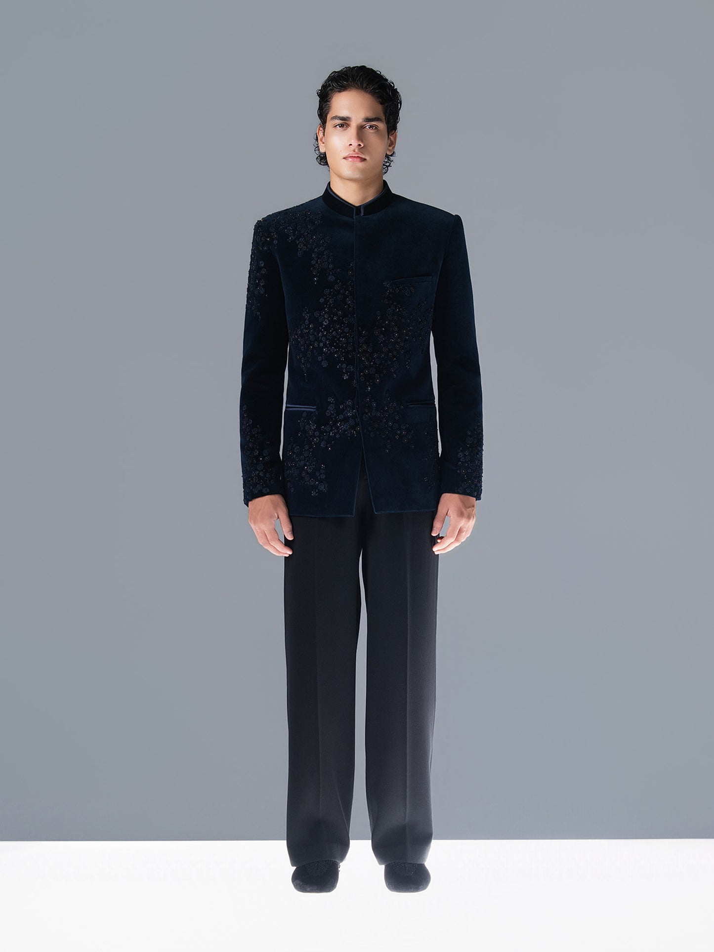Midnight Constellation Bandhgala Set