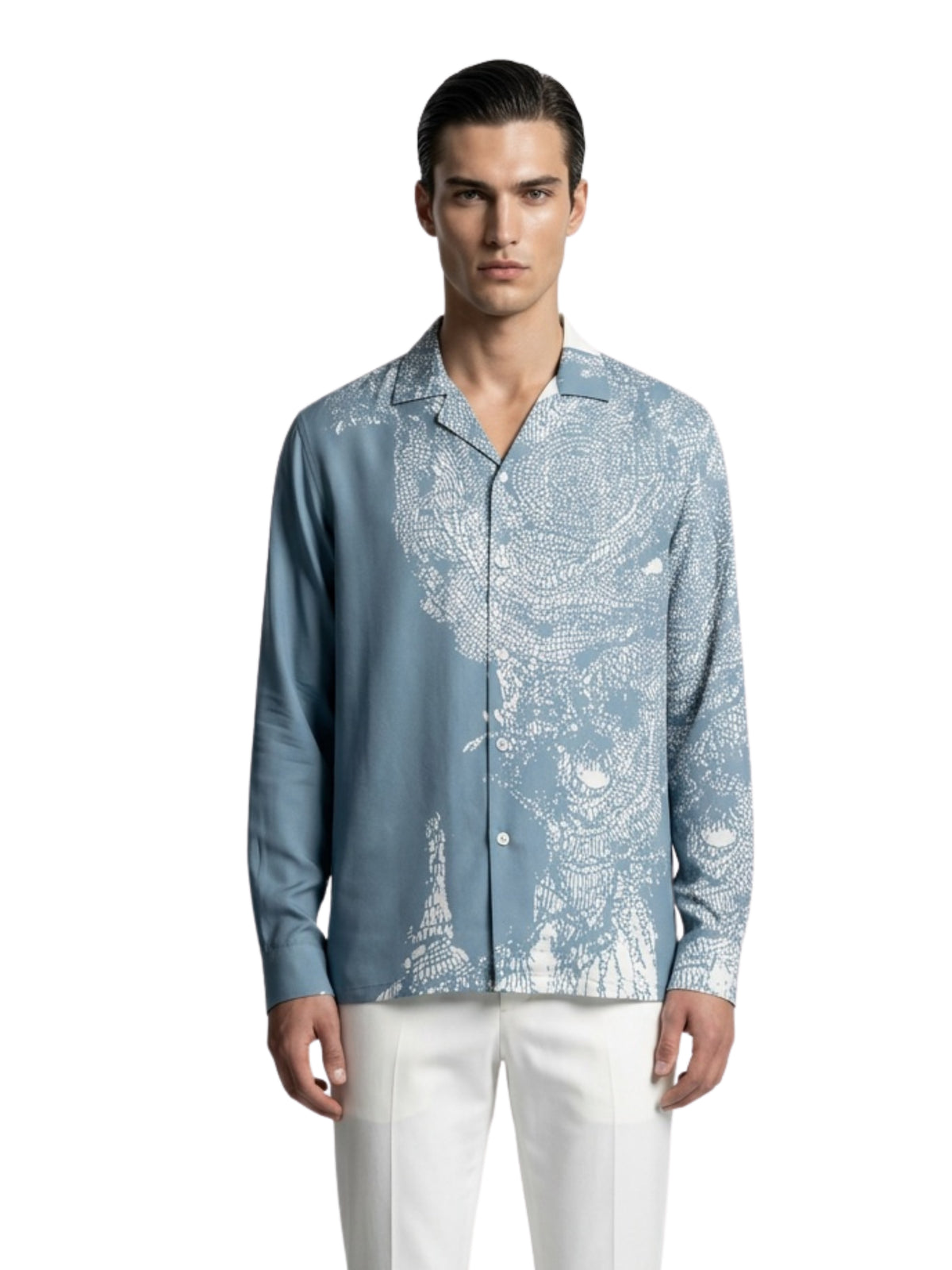 Azure Mirage Printed Shirt