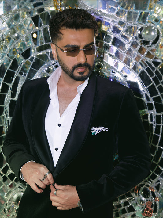 Arjun Kapoor ⢠In a Statement Monarch Velvet Tuxedo