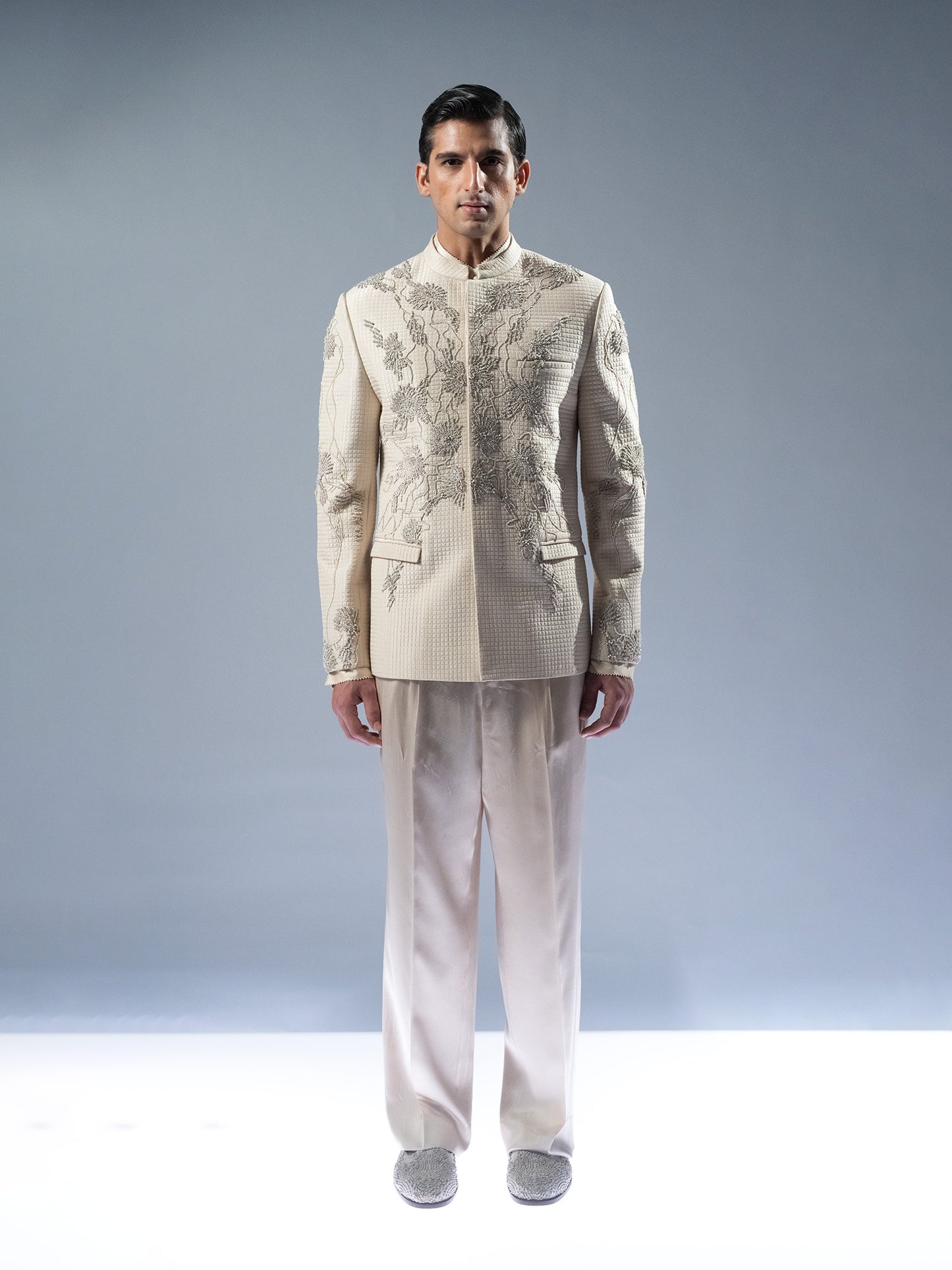 Pearl Cascade Bandhgala Set
