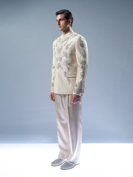 Pearl Cascade Bandhgala Set