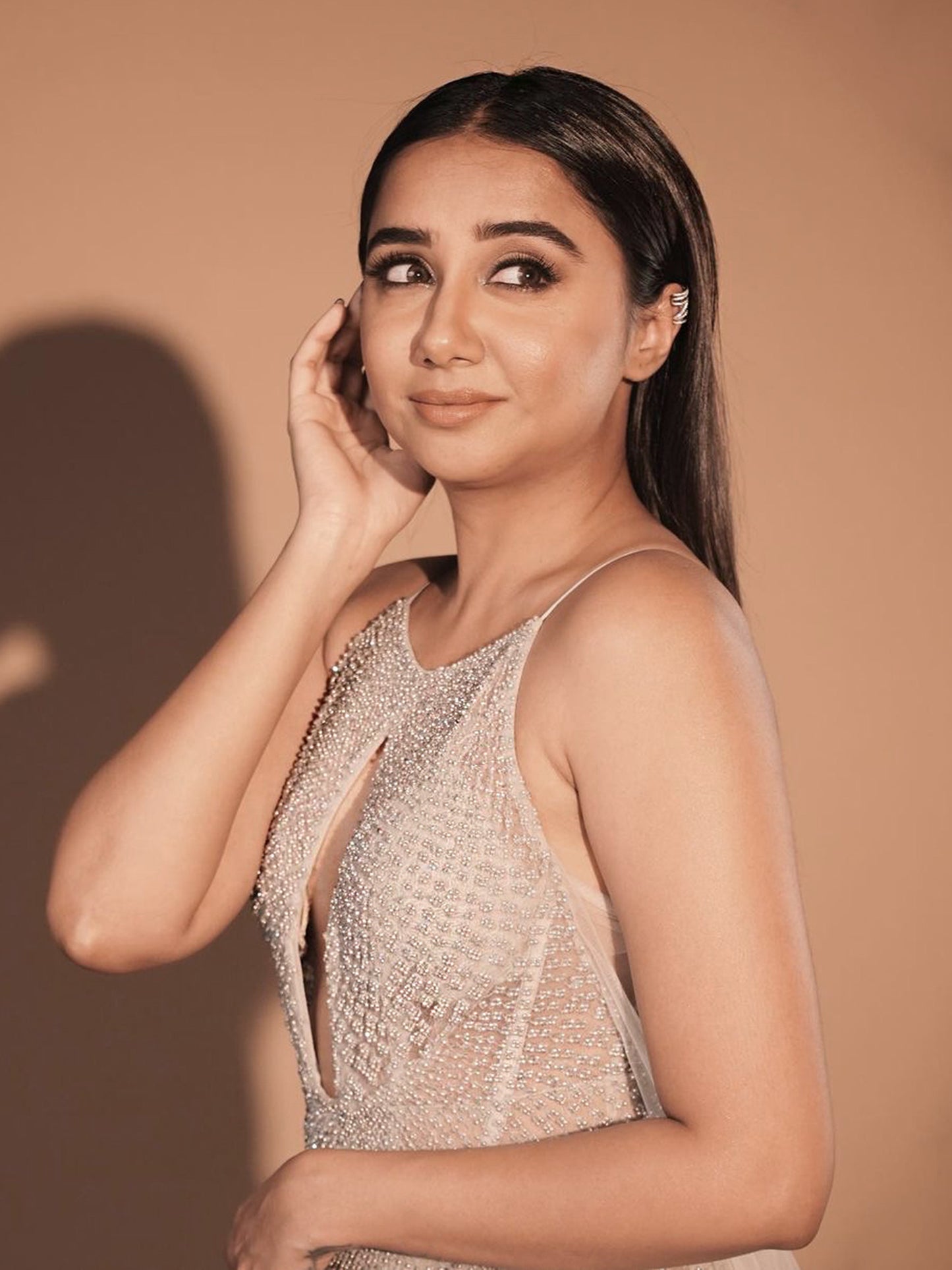 Prajakta Koli In Starly Gown