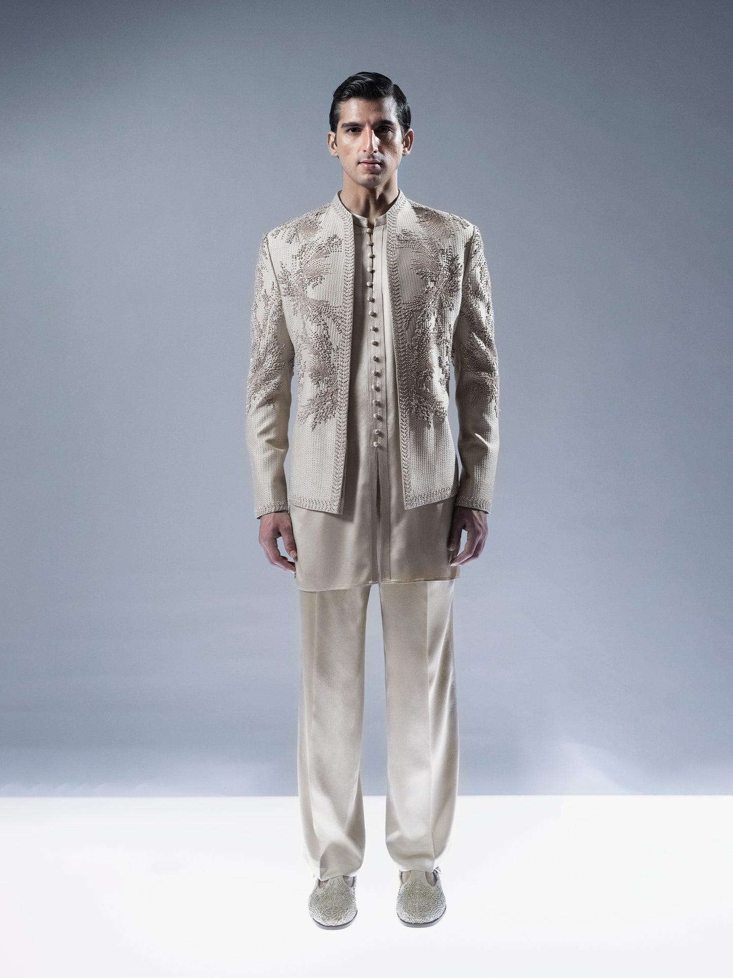 Solstice Embroidered Bandhgala Set