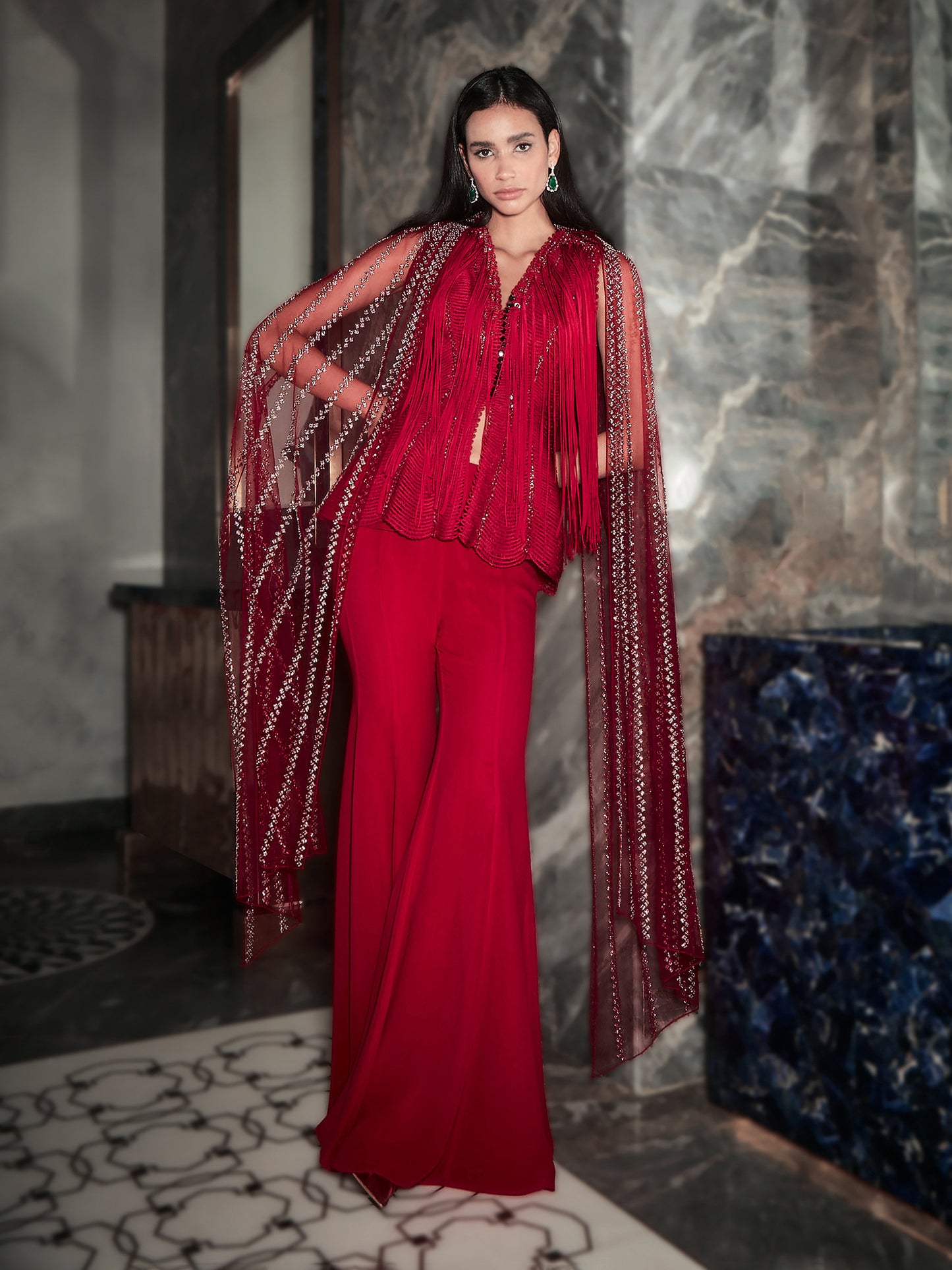 Coro Fringe Jacket Set