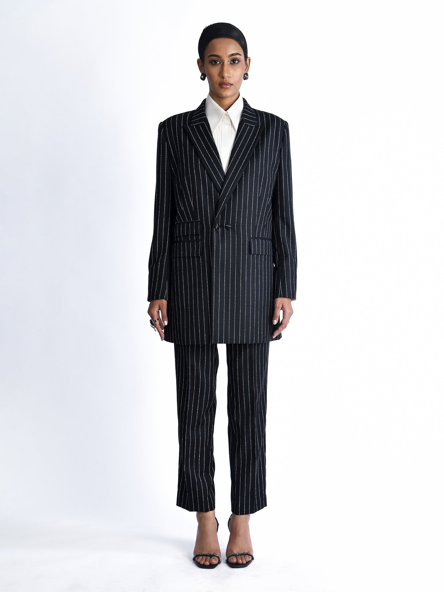 Double Breasted Pinstripe Jacket