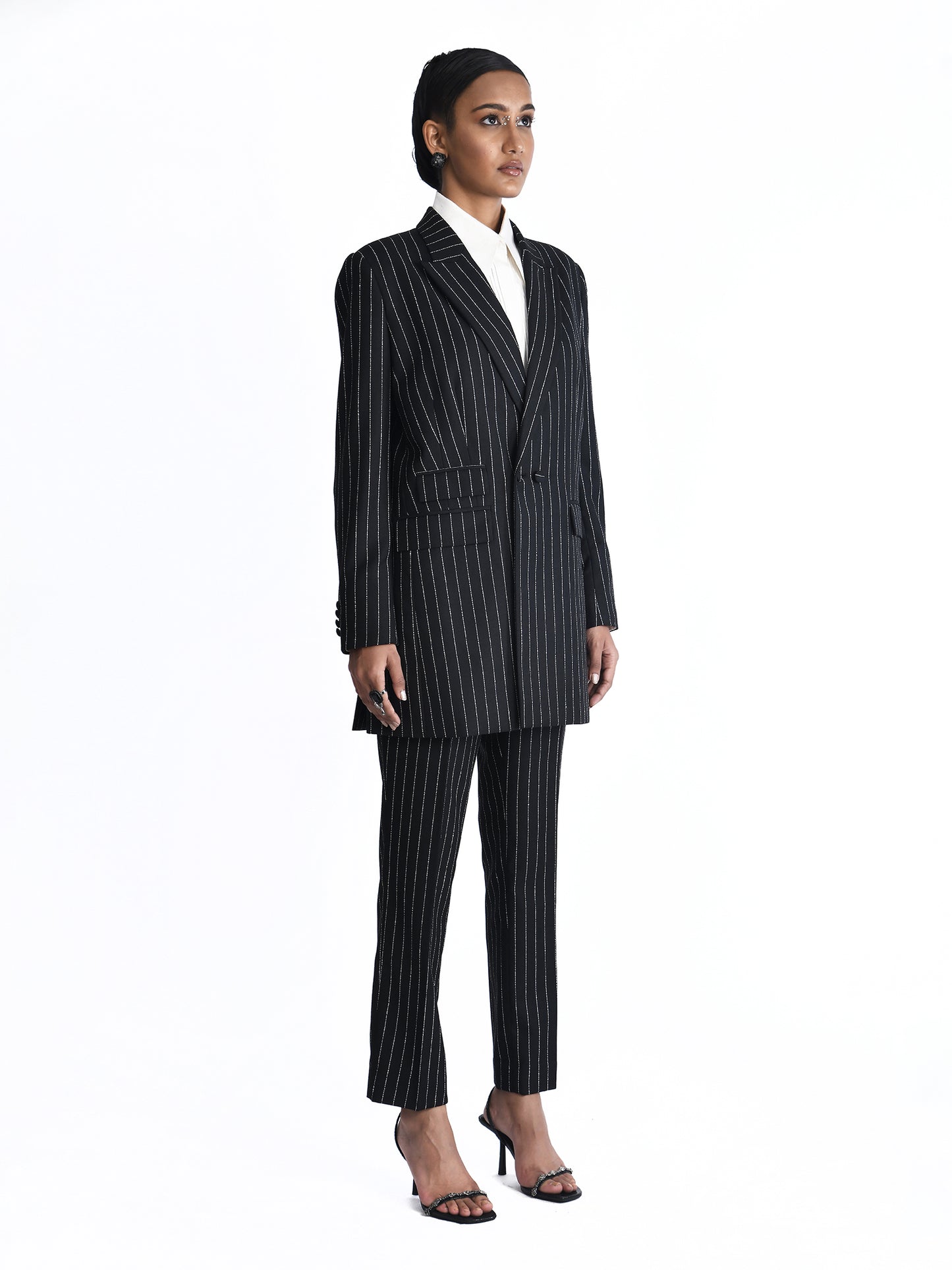 Double Breasted Pinstripe Jacket