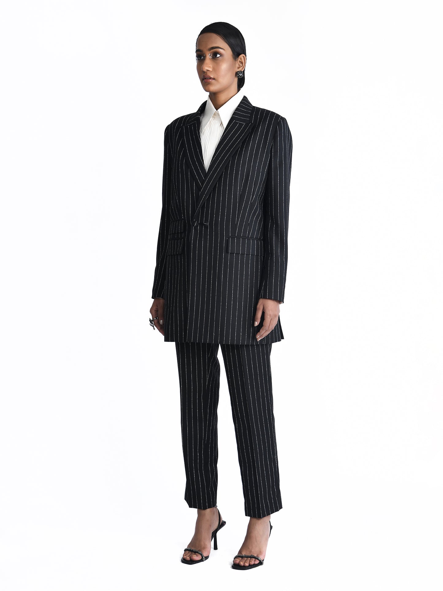 Double Breasted Pinstripe Jacket