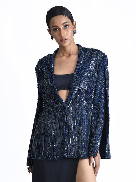 Pacific Blue Arrow sequins Jacket