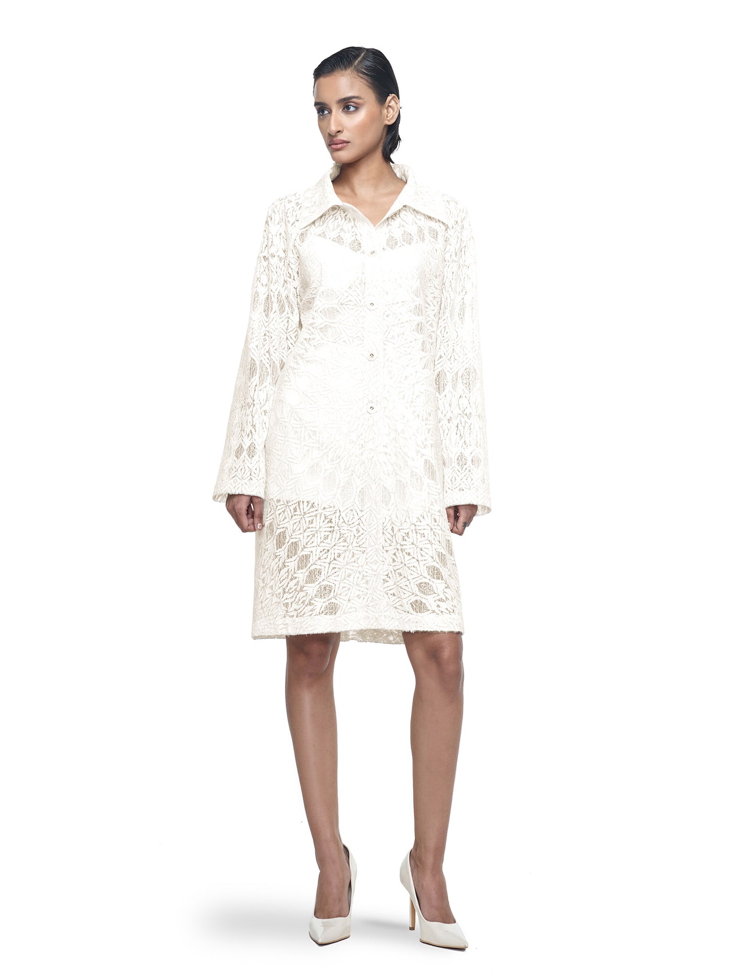 Ivory Textured Jacket