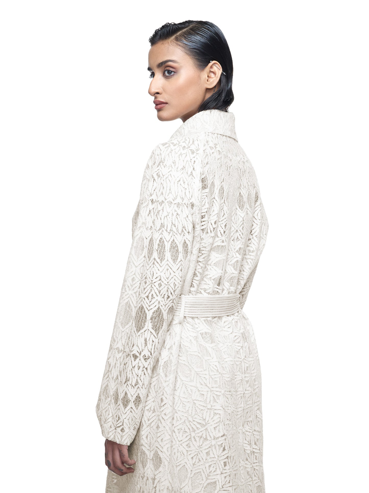 Ivory Textured Jacket