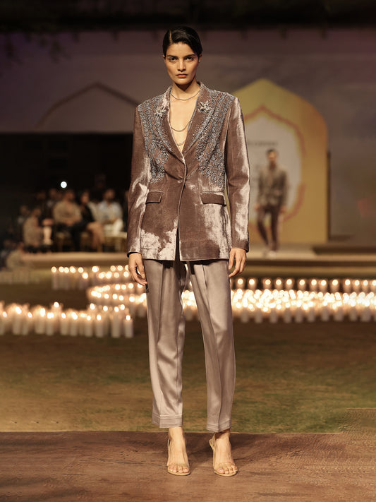 Melo Velvet Jacket Set