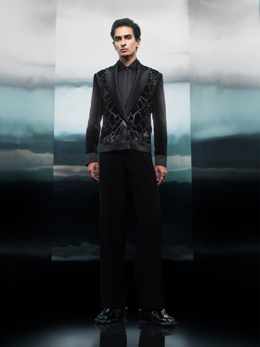 Midnight Mosaic Velvet Jacket