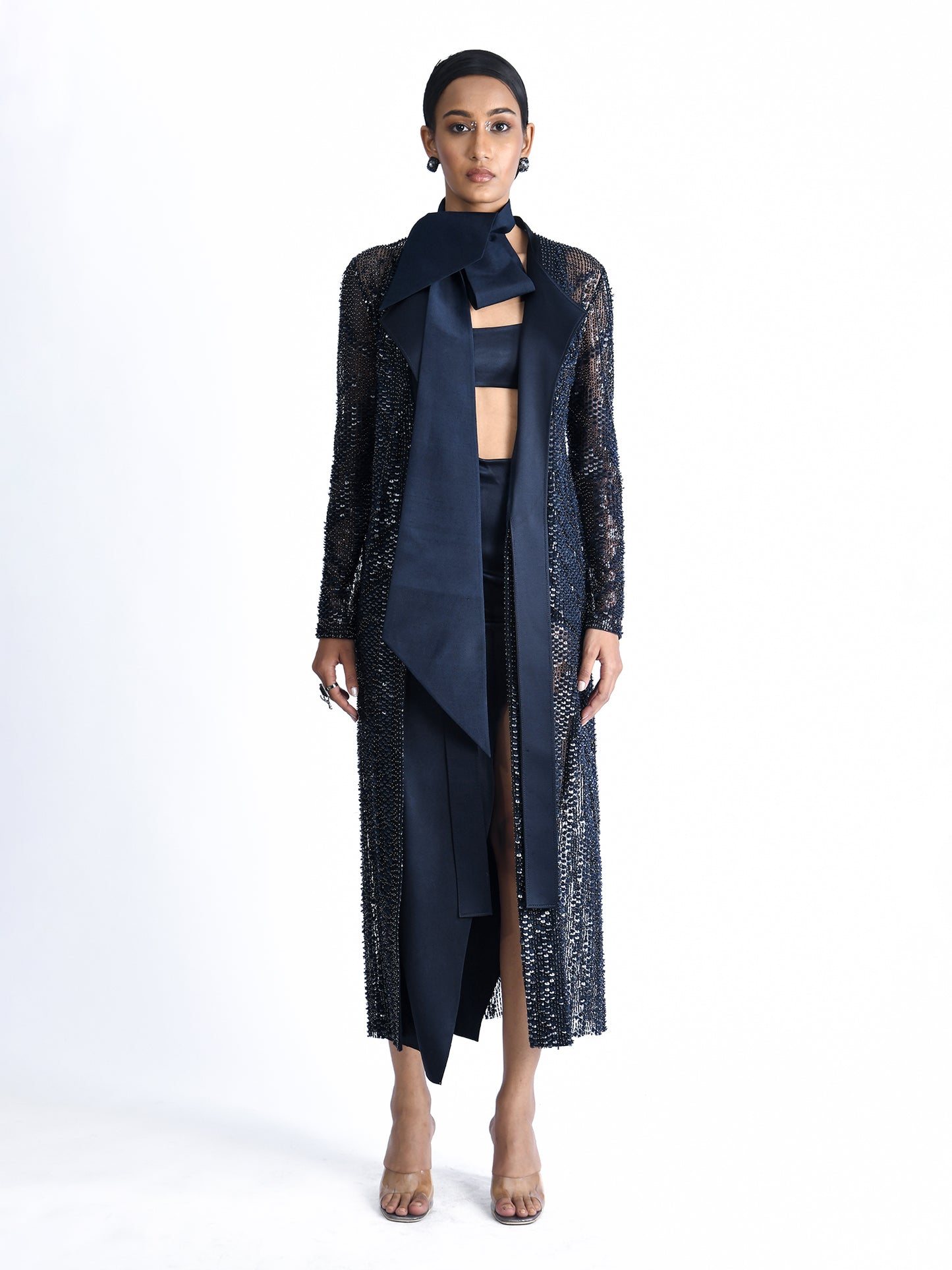 Embroidered Long Jacket