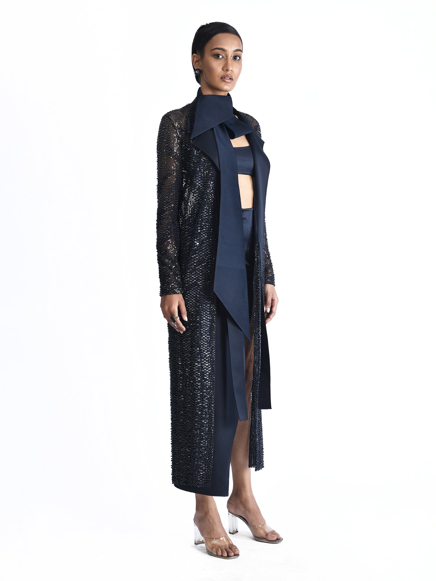 Embroidered Long Jacket