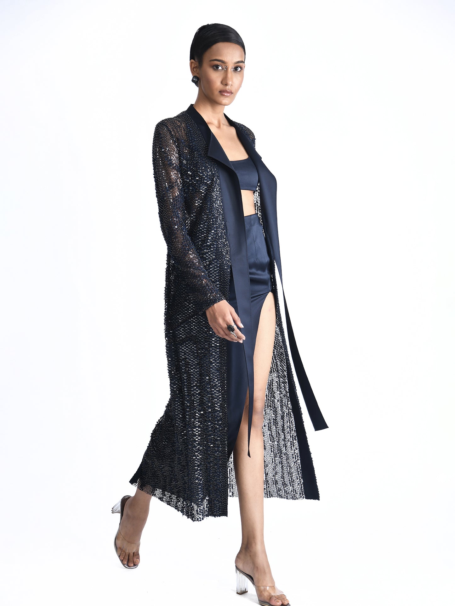 Embroidered Long Jacket