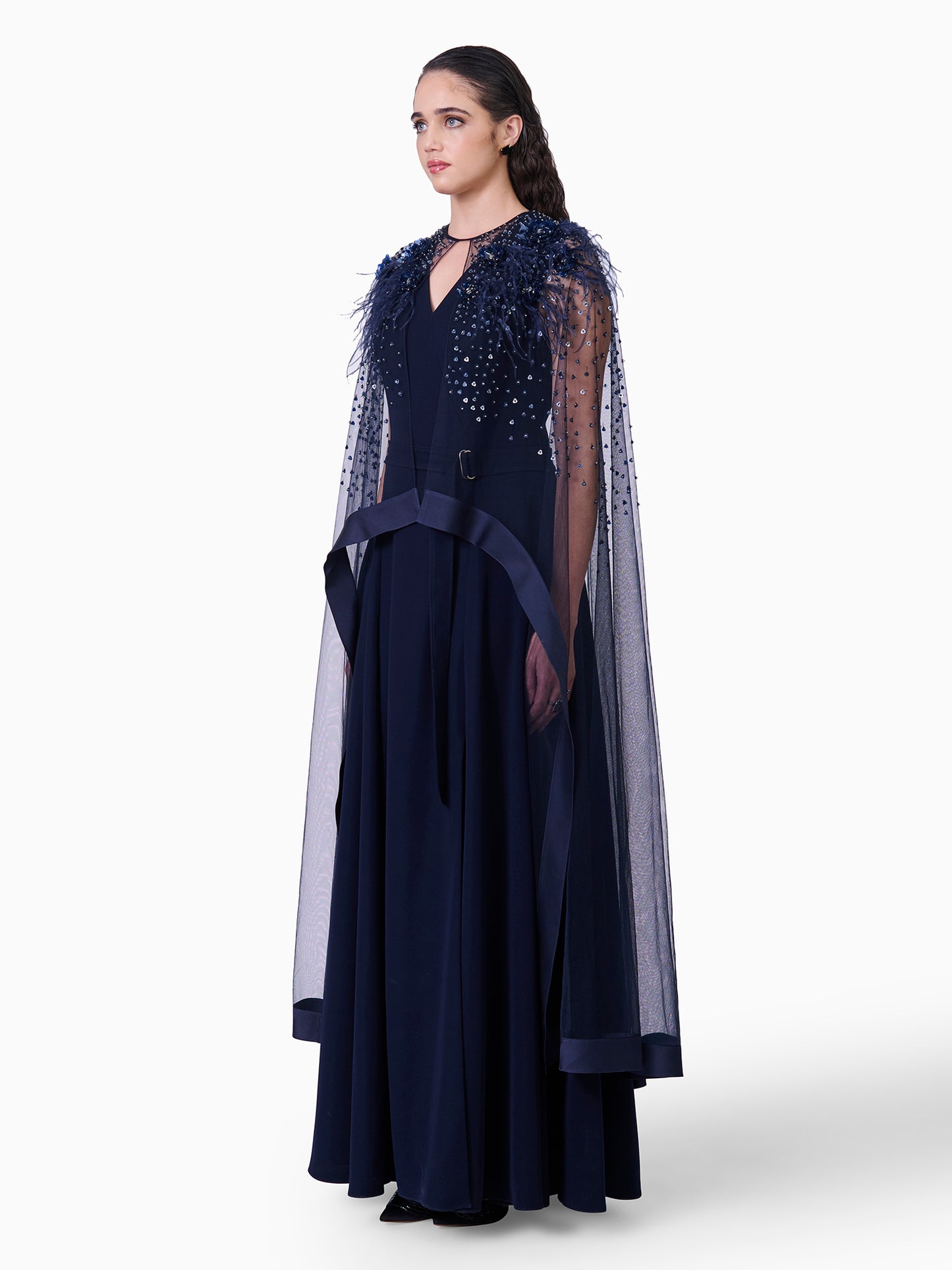 Midnight Majesty Embellished Kaftan