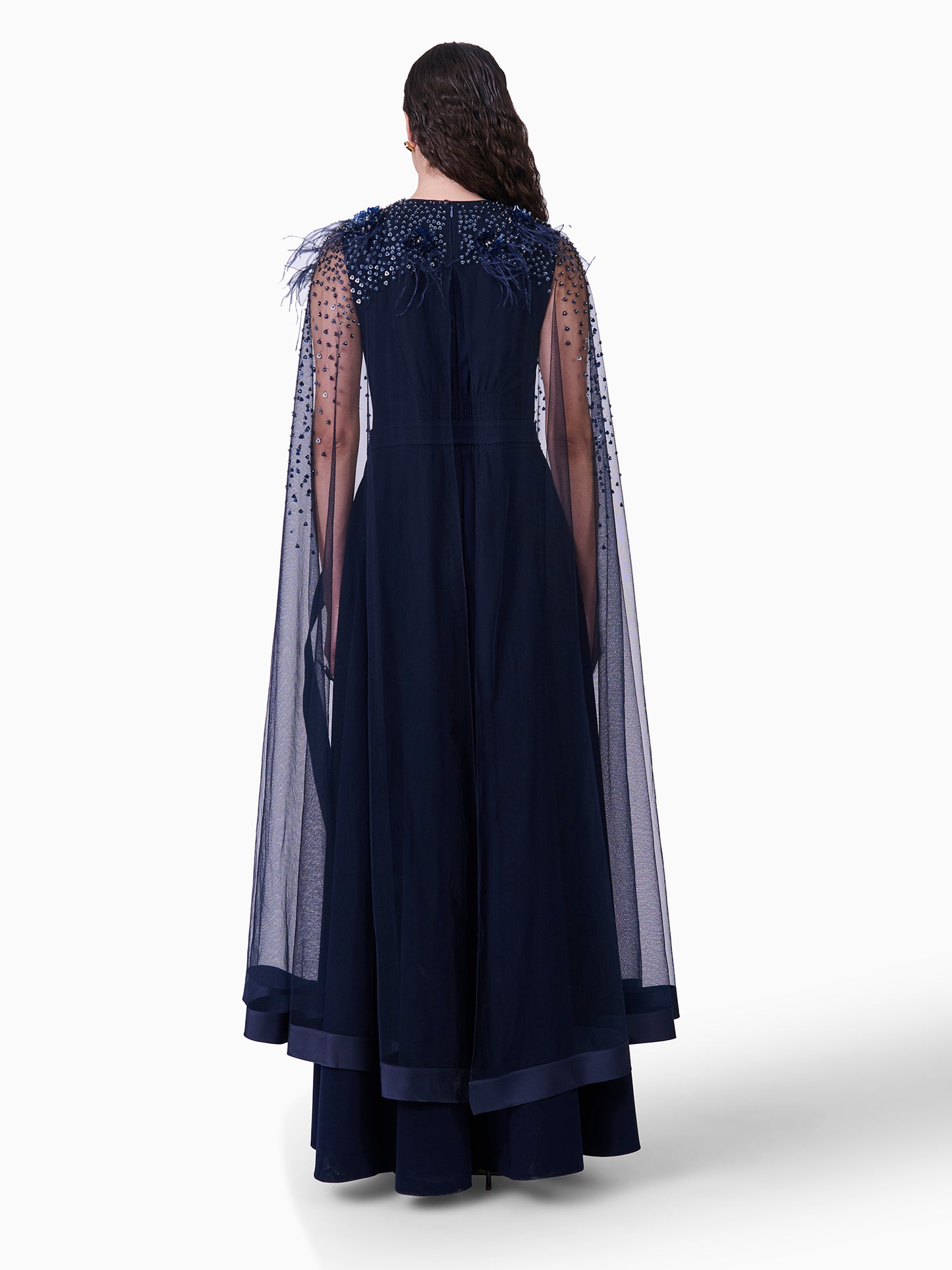 Midnight Majesty Embellished Kaftan