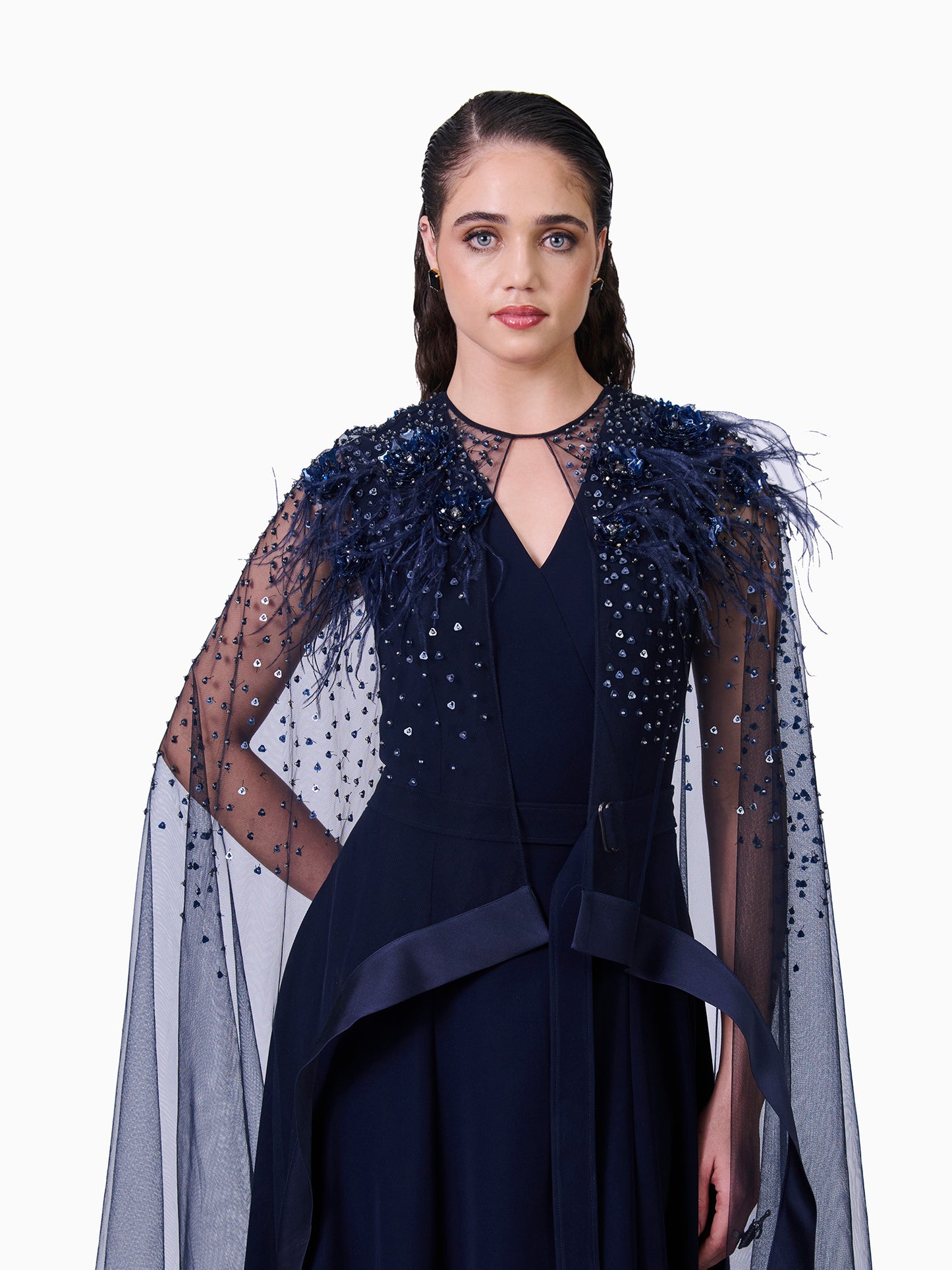 Midnight Majesty Embellished Kaftan