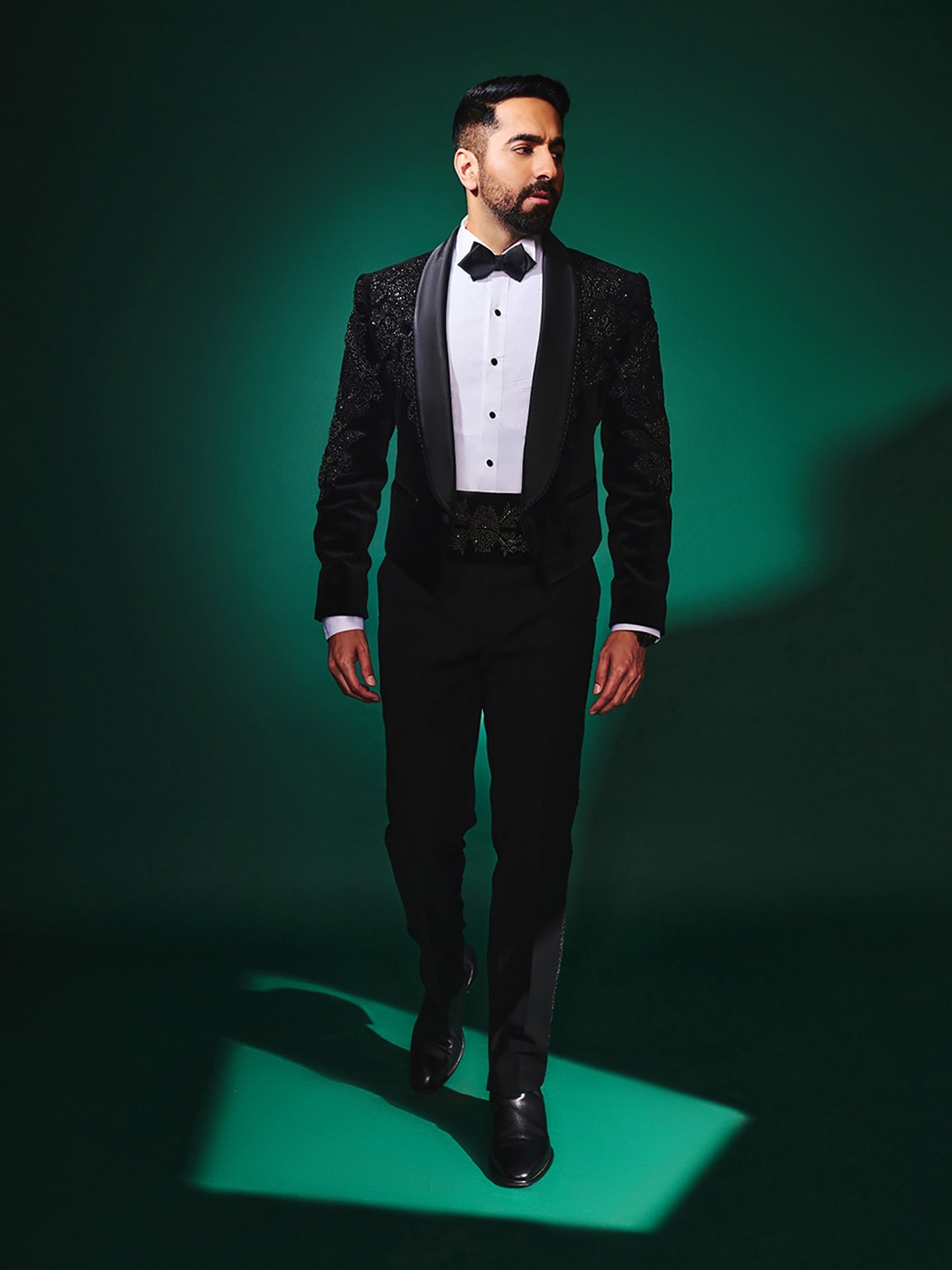 Ayushmann Khurrana In Aventine Crop Tuxedo Set