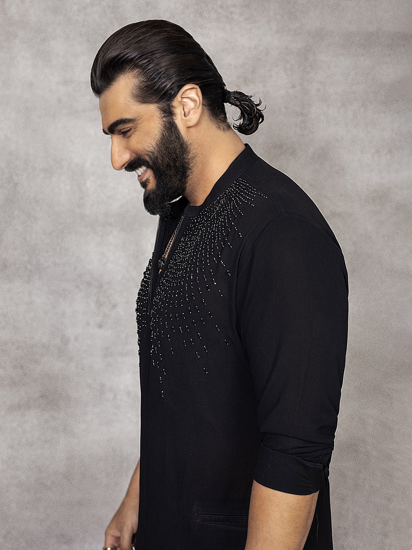 Arjun Kapoor In Embroidery Zipper Kurta