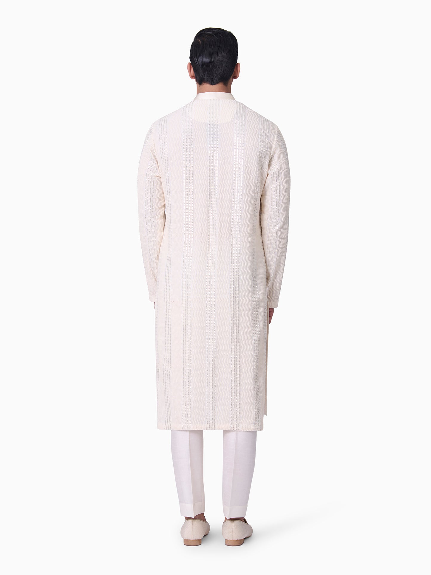 Ivory Embroidered Kurta Set