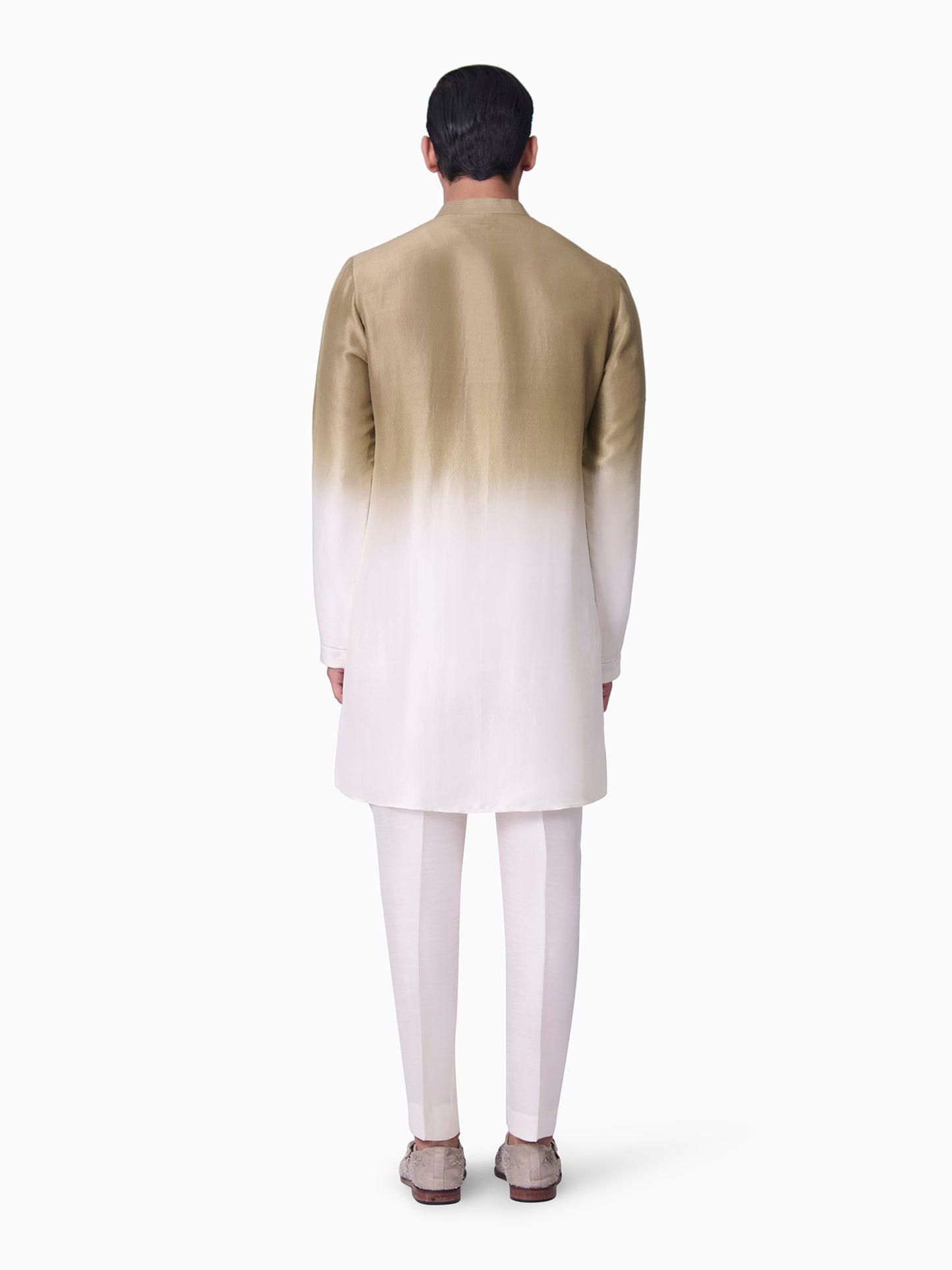 Green Leaf Ombre Kurta Set