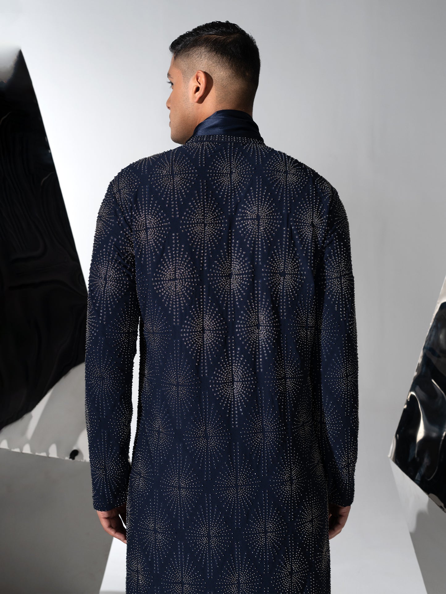 Boxes Chikankari Sherwani