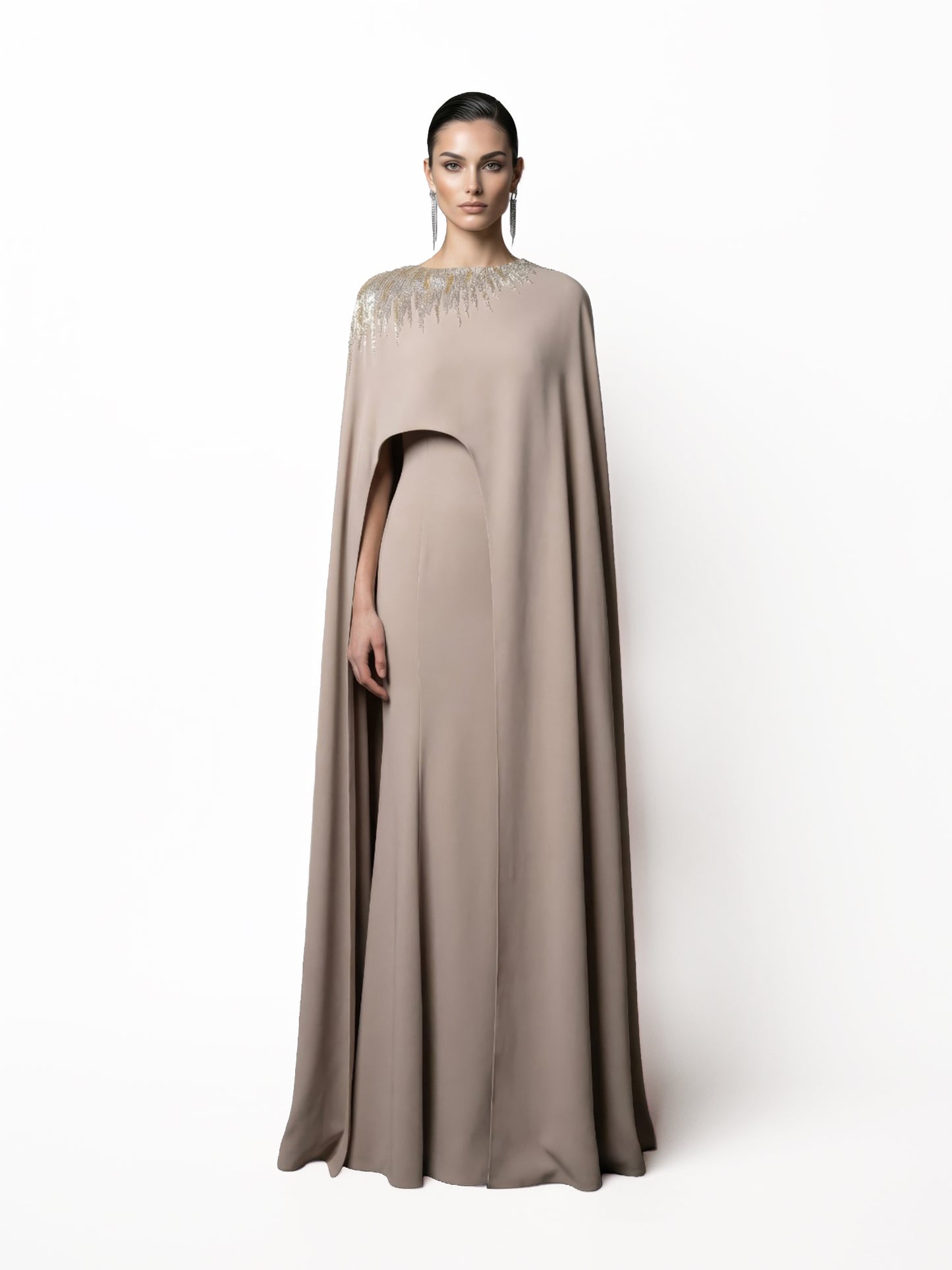 Embellished Cape Kaftan