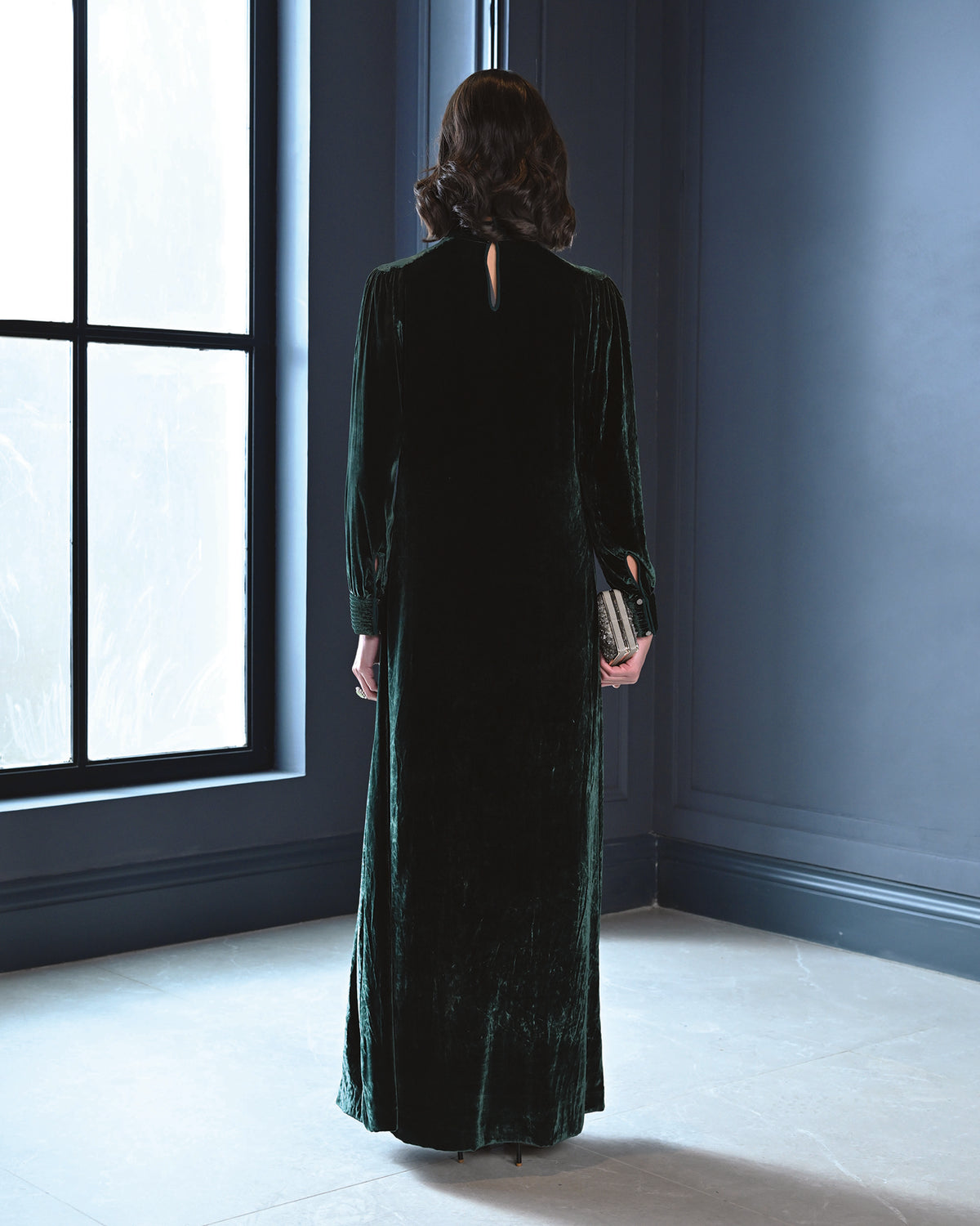 Noir Cascade Kaftan