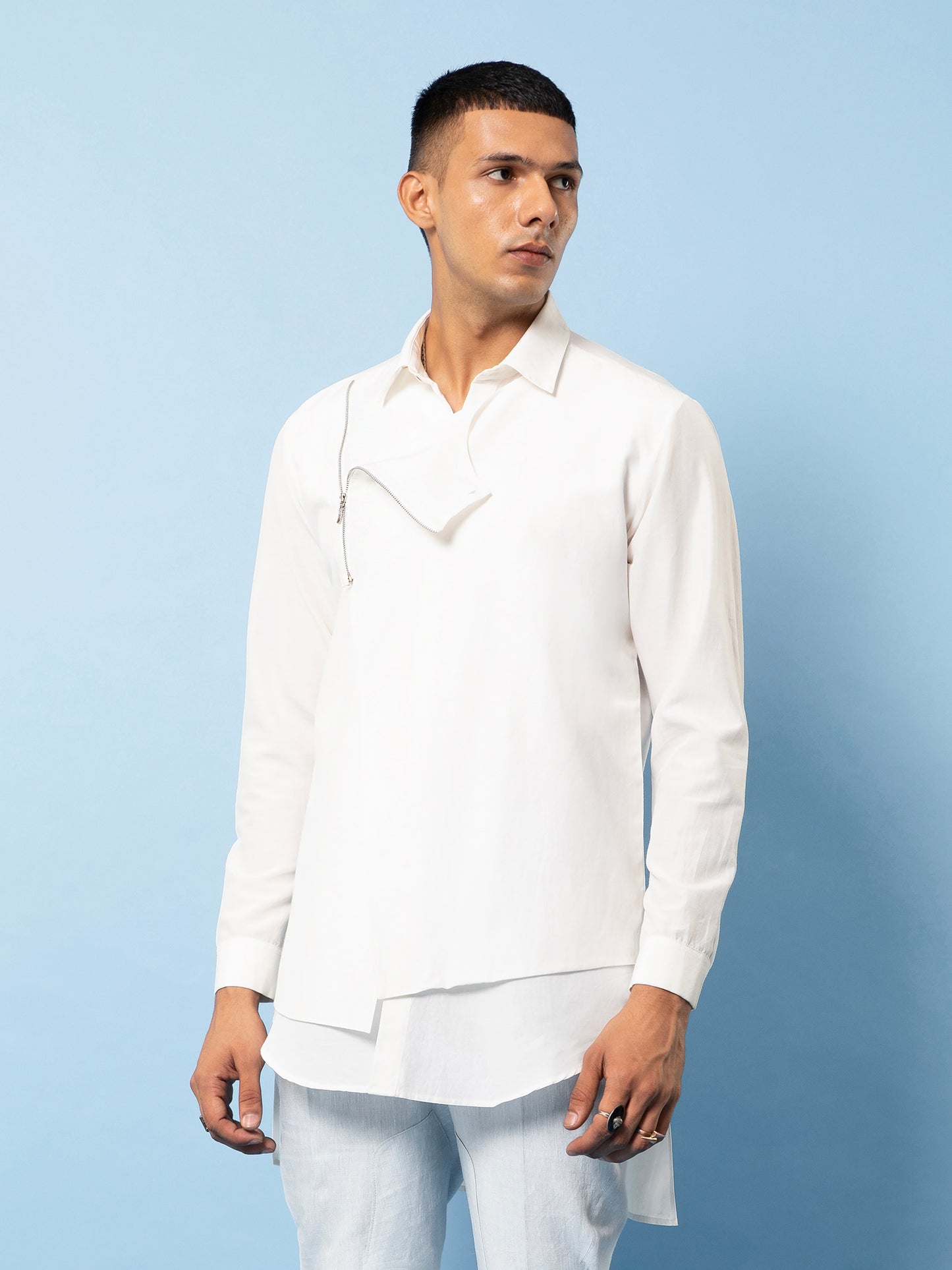 White Jade Shirt Co-Ord Set