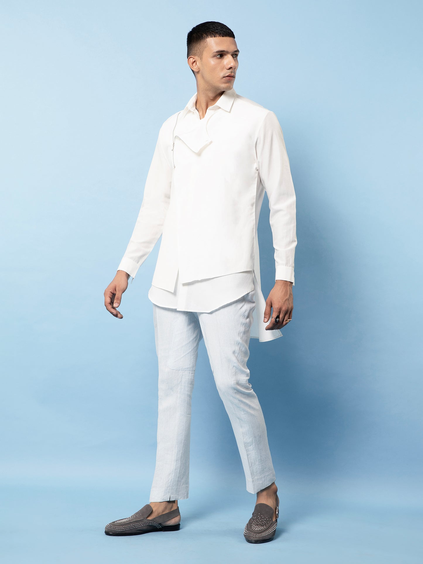 White Jade Shirt Co-Ord Set