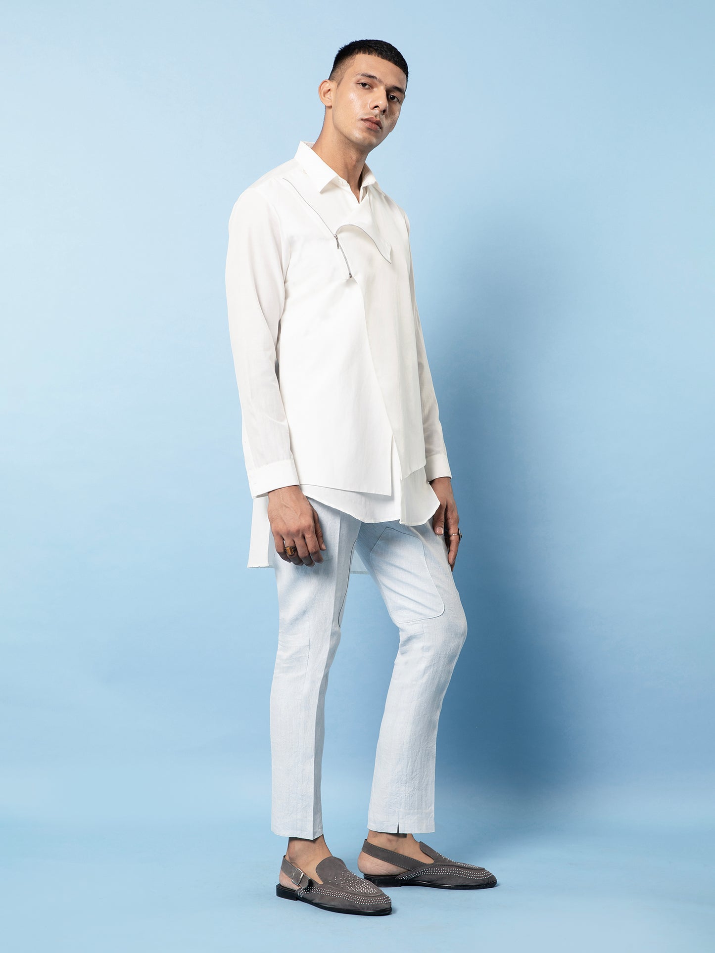 White Jade Shirt Co-Ord Set