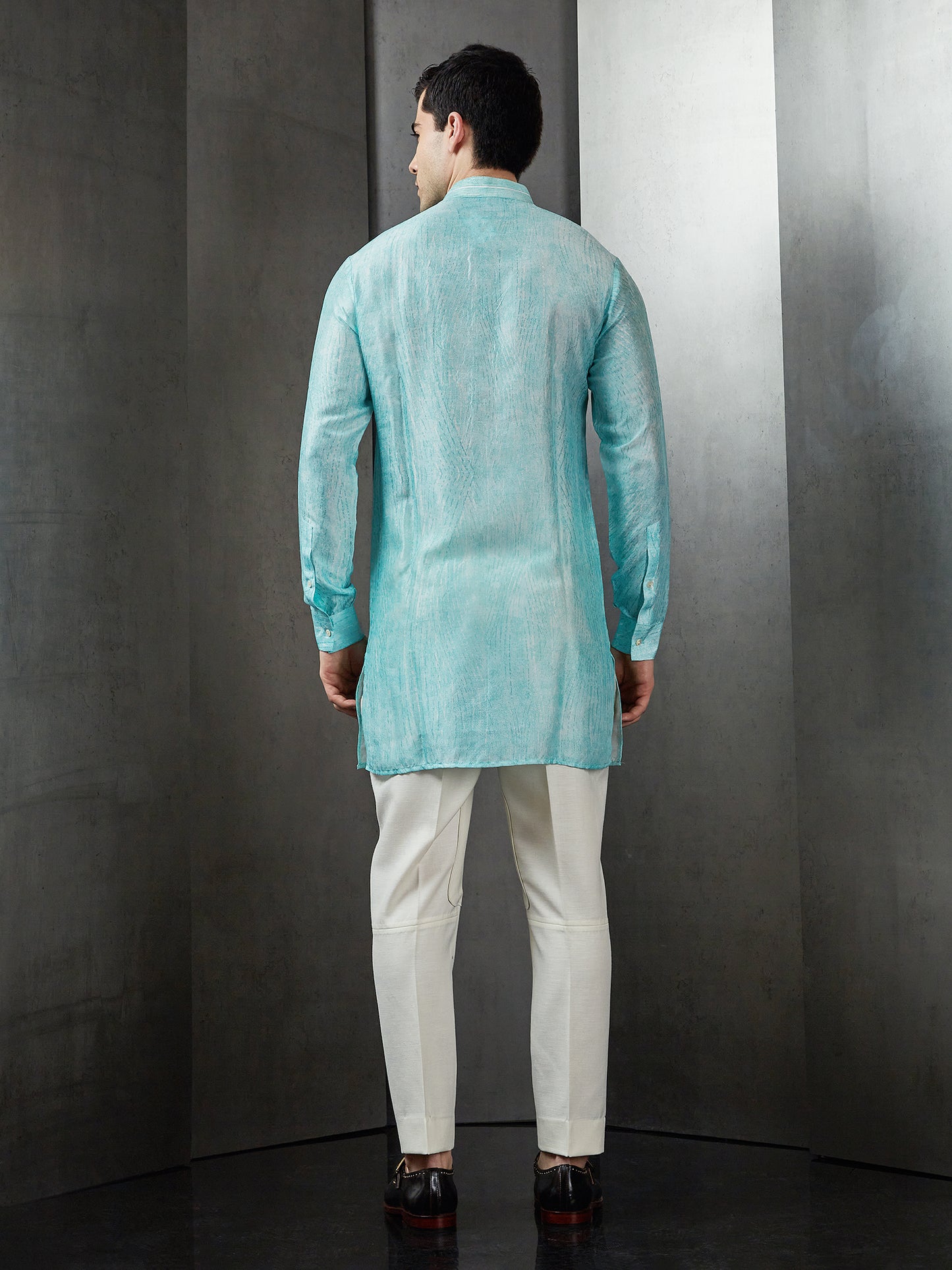 Interstellar Lines Printed Short Kurta