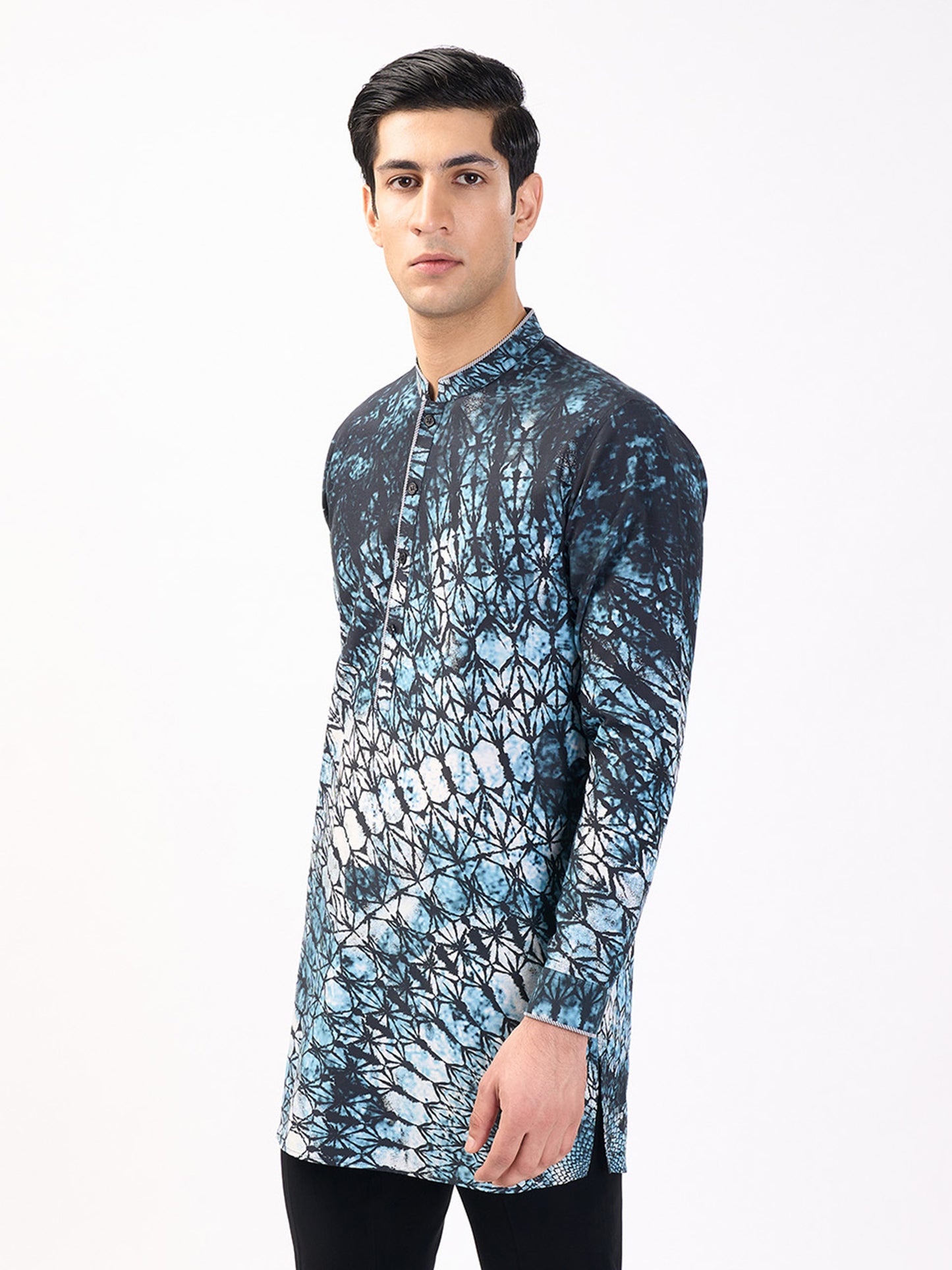 Shibori Batik Kurta Set