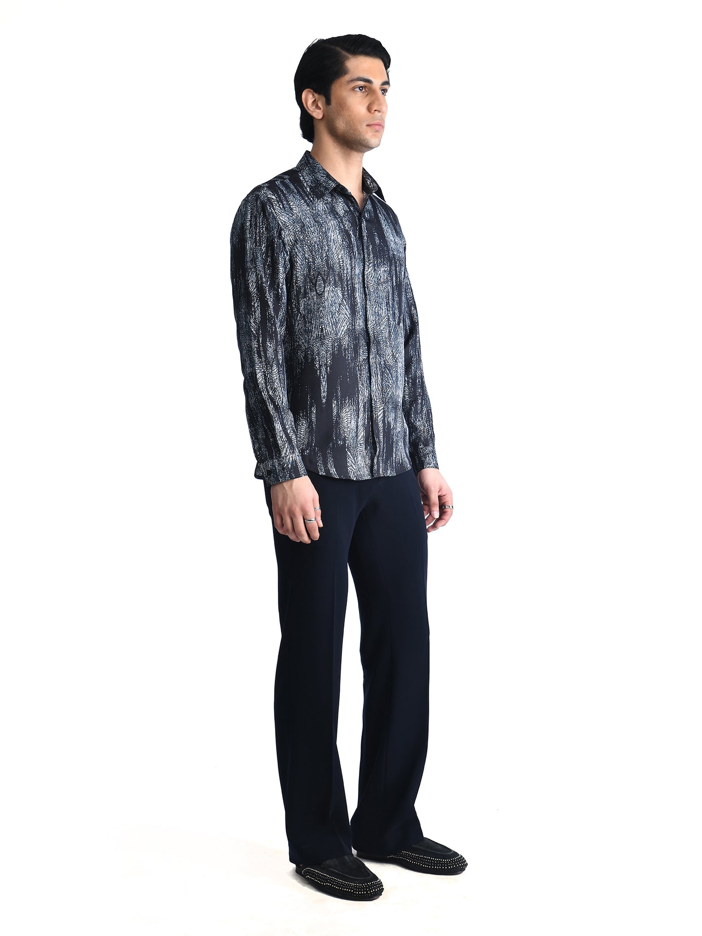 Feather Printed Full Sleeve Shirt