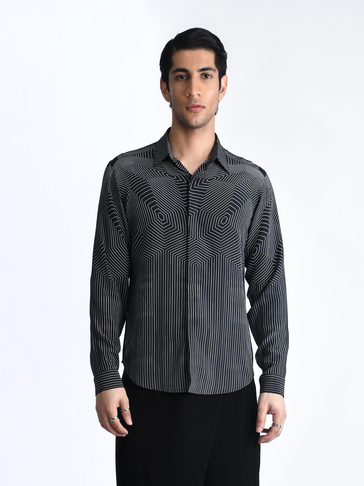 All Over Spiral Printed Shirt