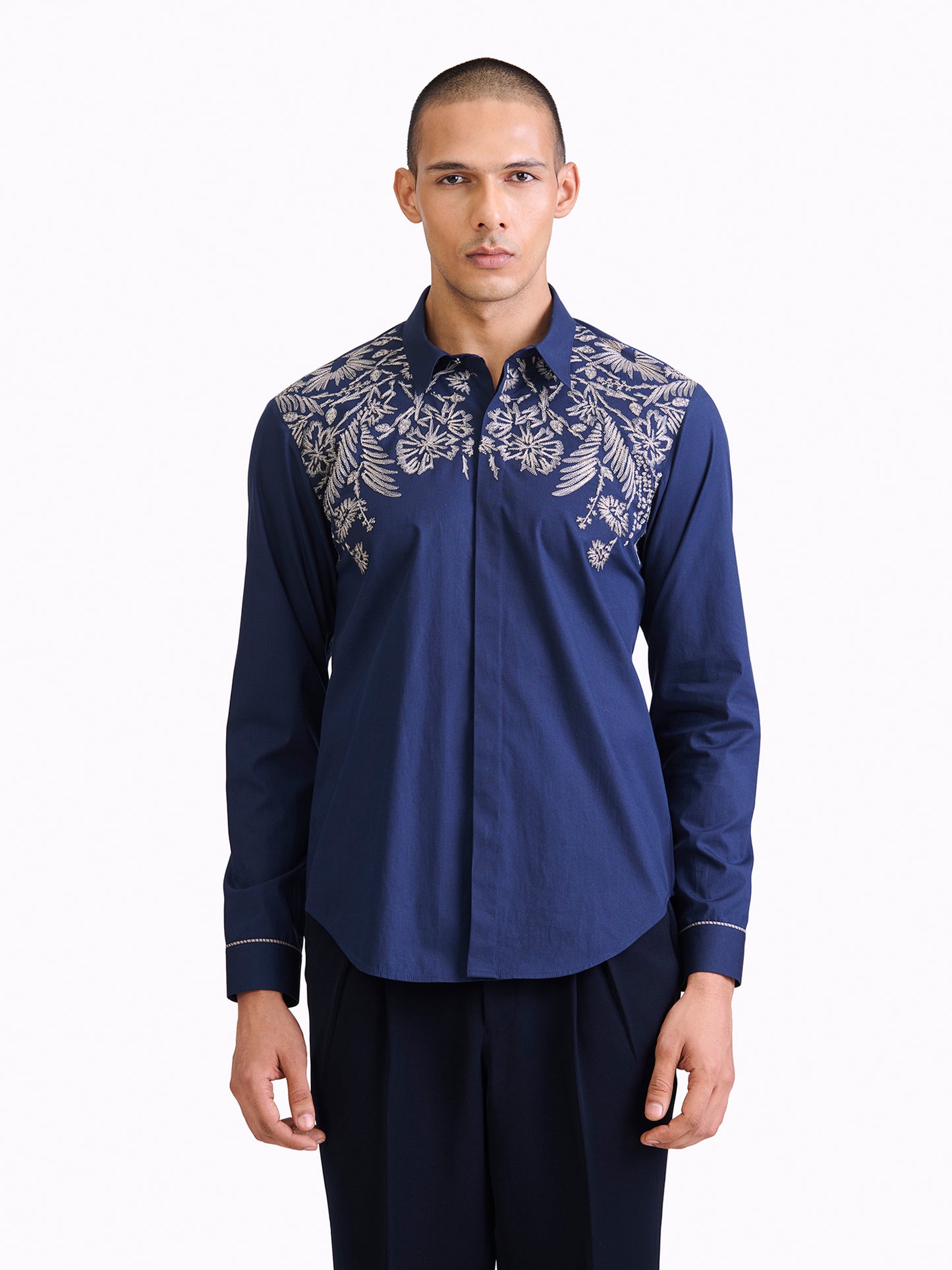 Regal Fern Embroidered Shirt