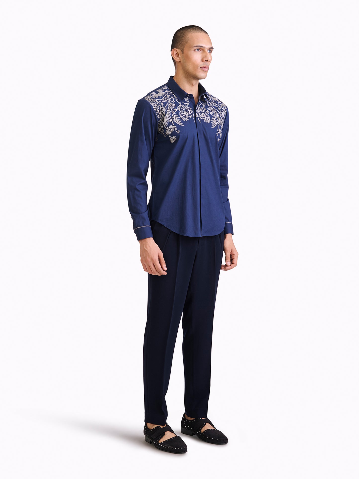 Regal Fern Embroidered Shirt