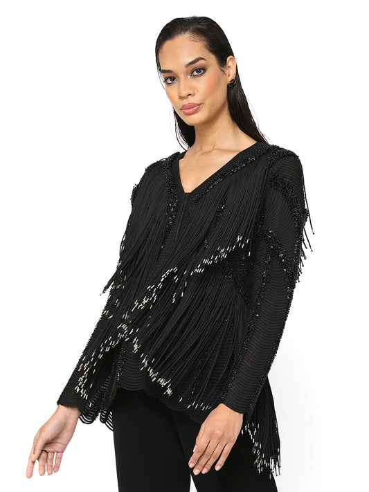 Raveena Tandon ⢠Arwin Tassel Jacket