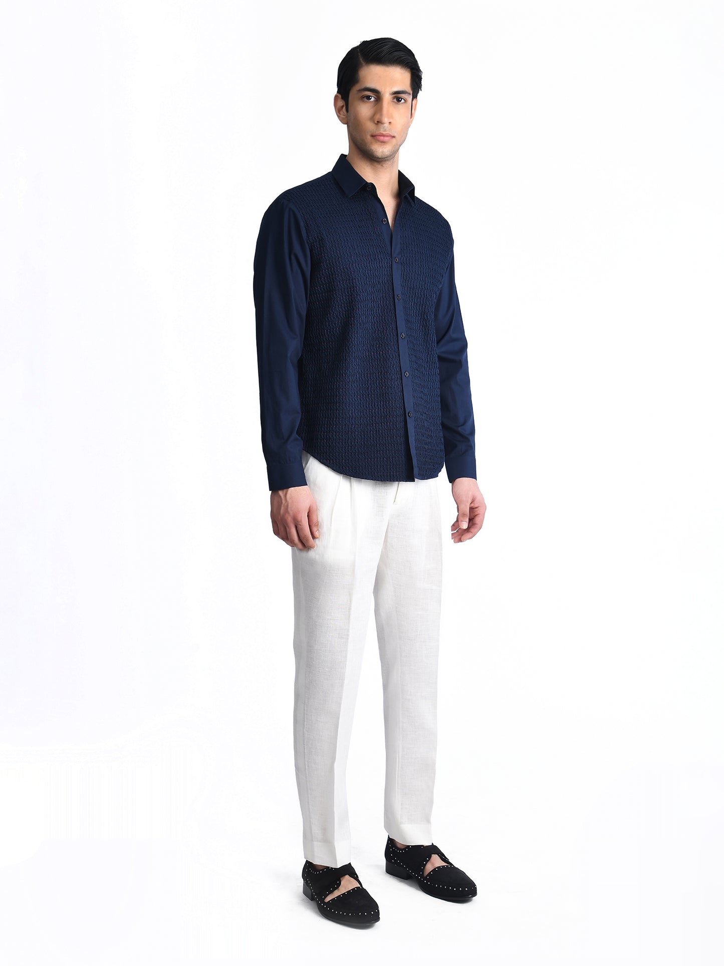 Navy Collated Shirt