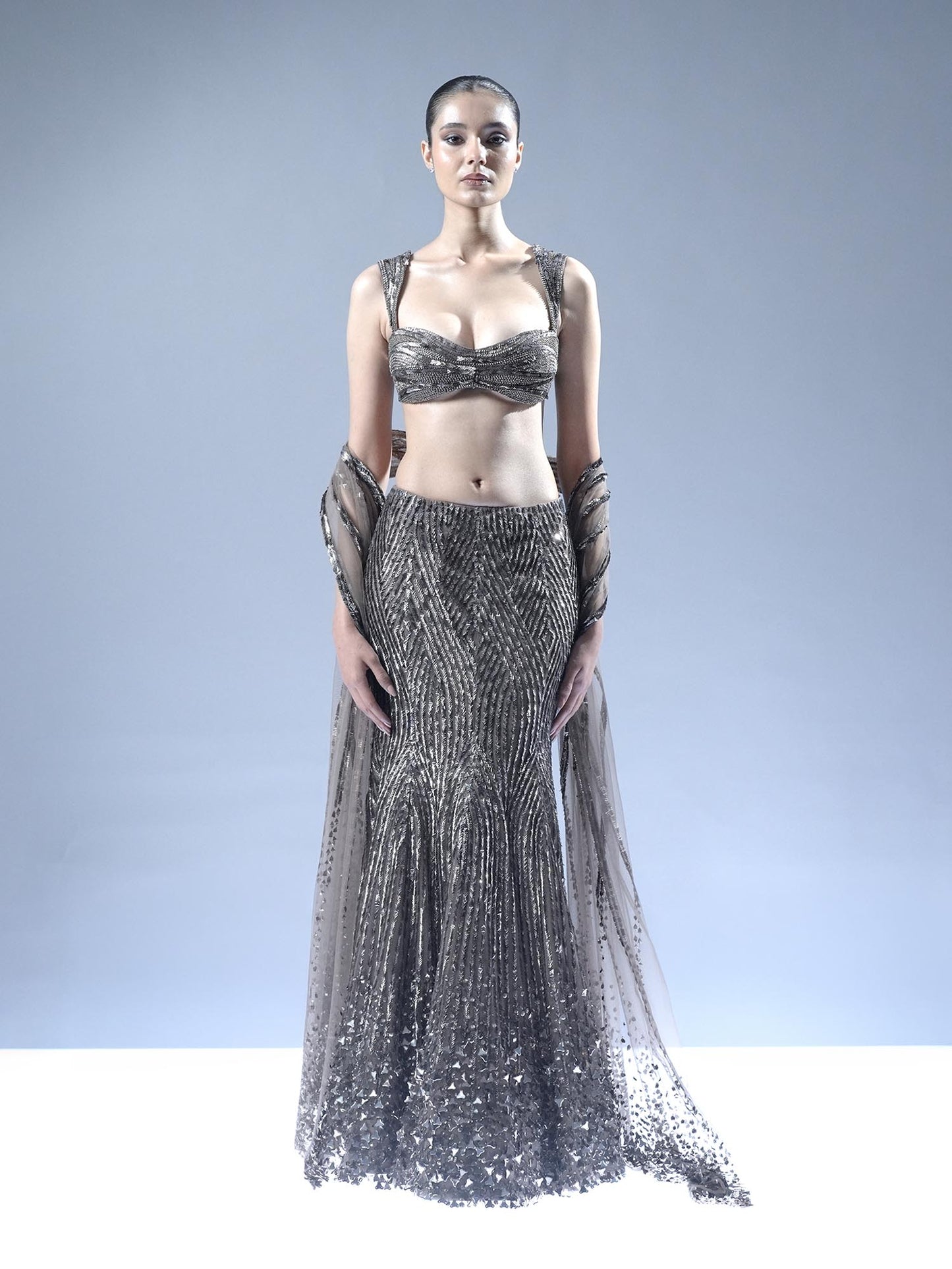 Starlit Cascade Lehenga Set