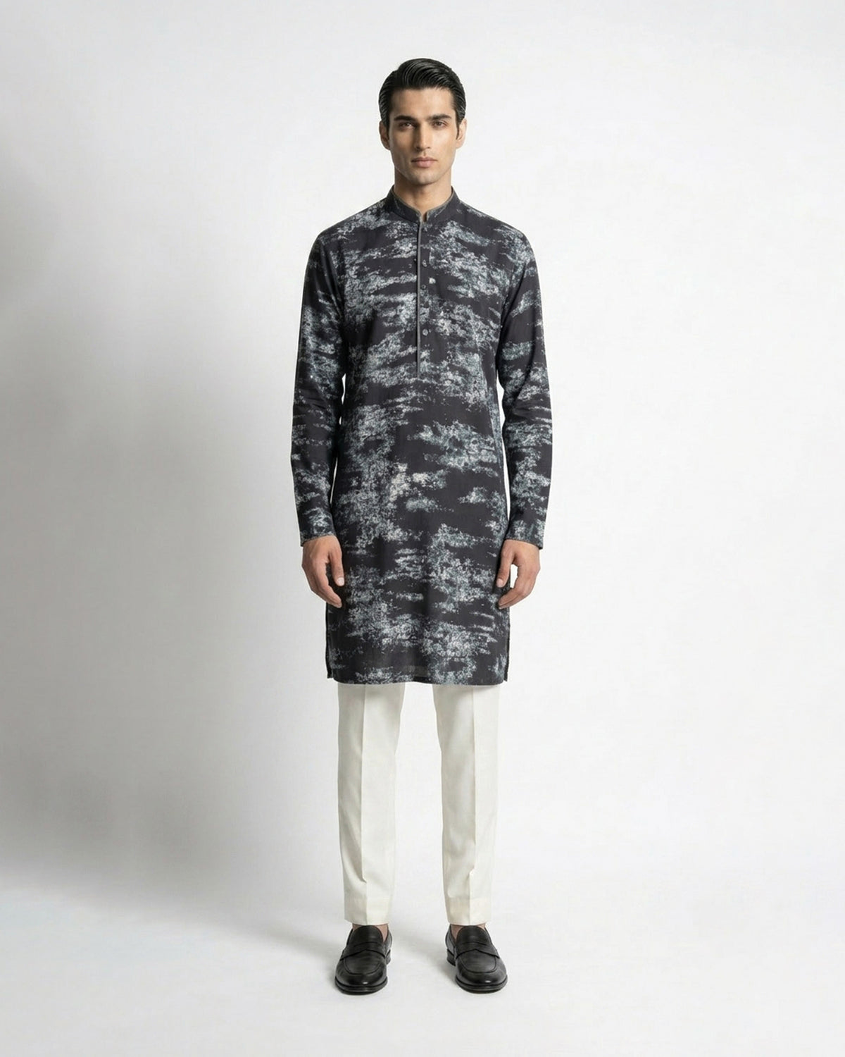 Abstract Print Kurta Set