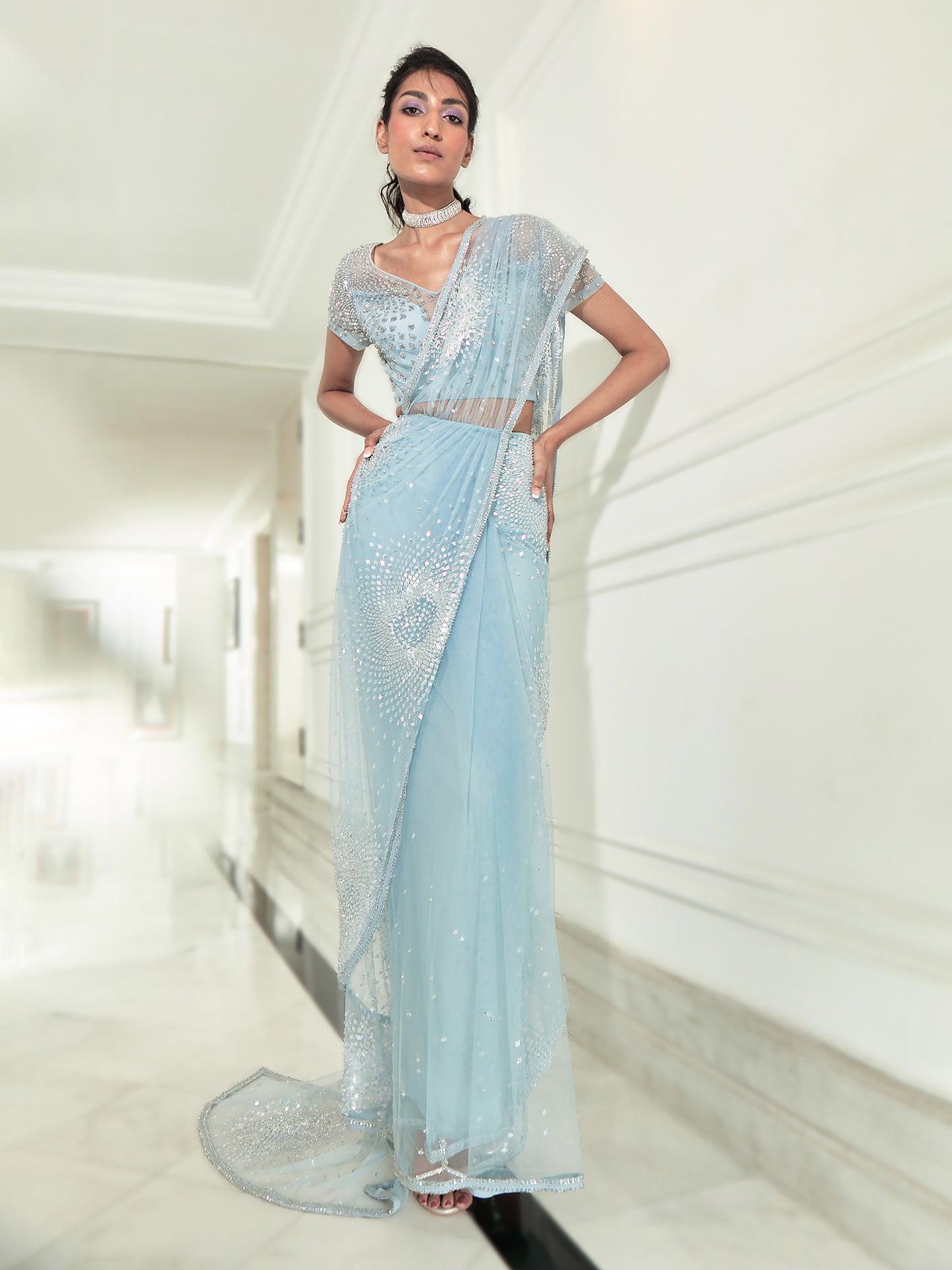 Starlet Draped Sari