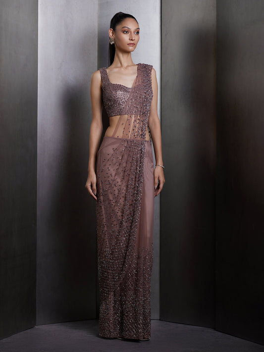 Copper Amber Saree