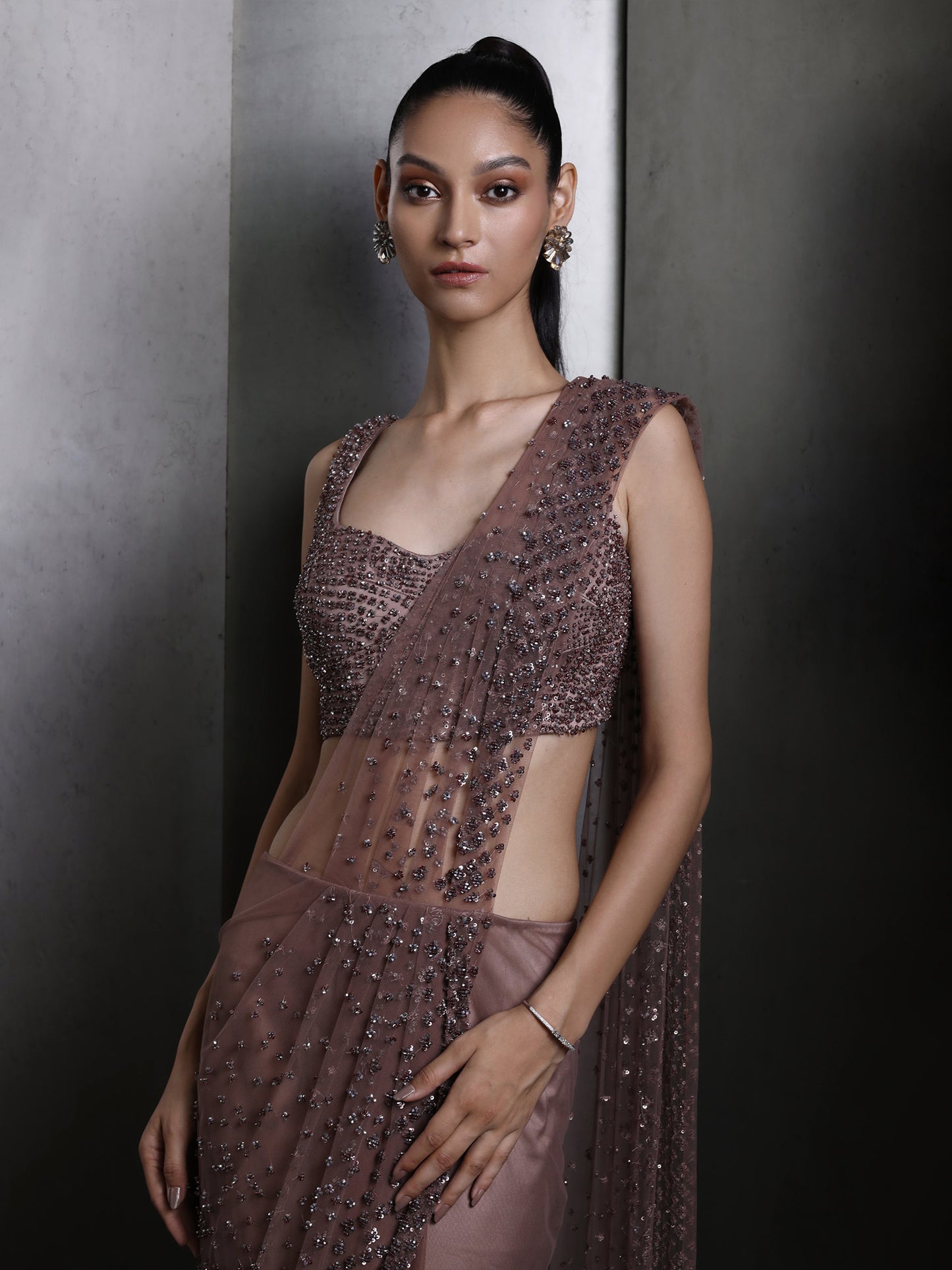 Copper Amber Saree