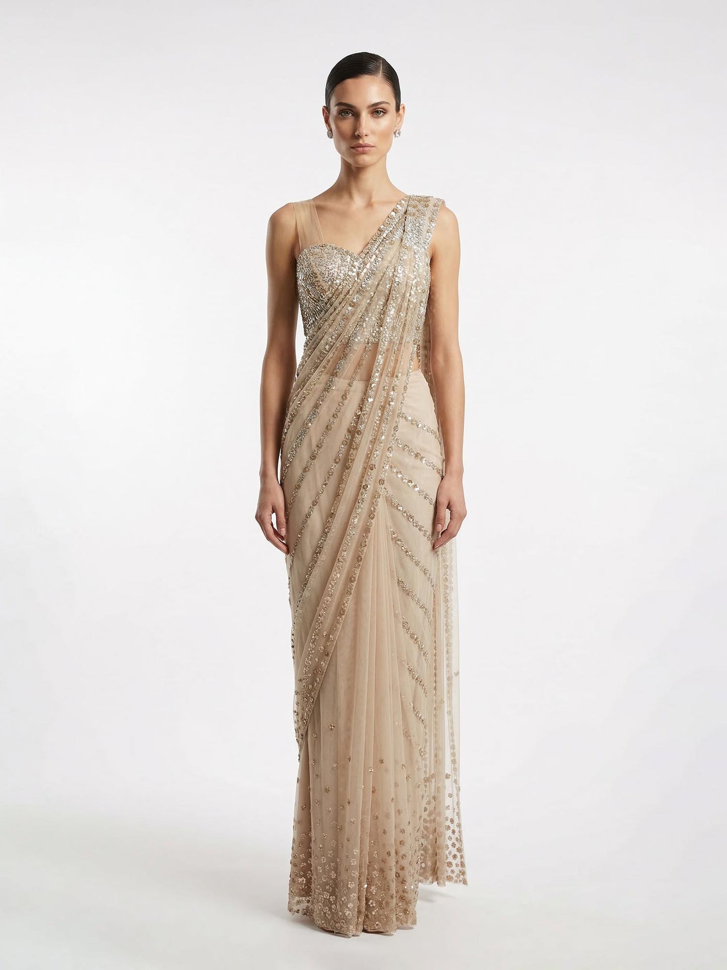 The Radiance Linear Drape Saree